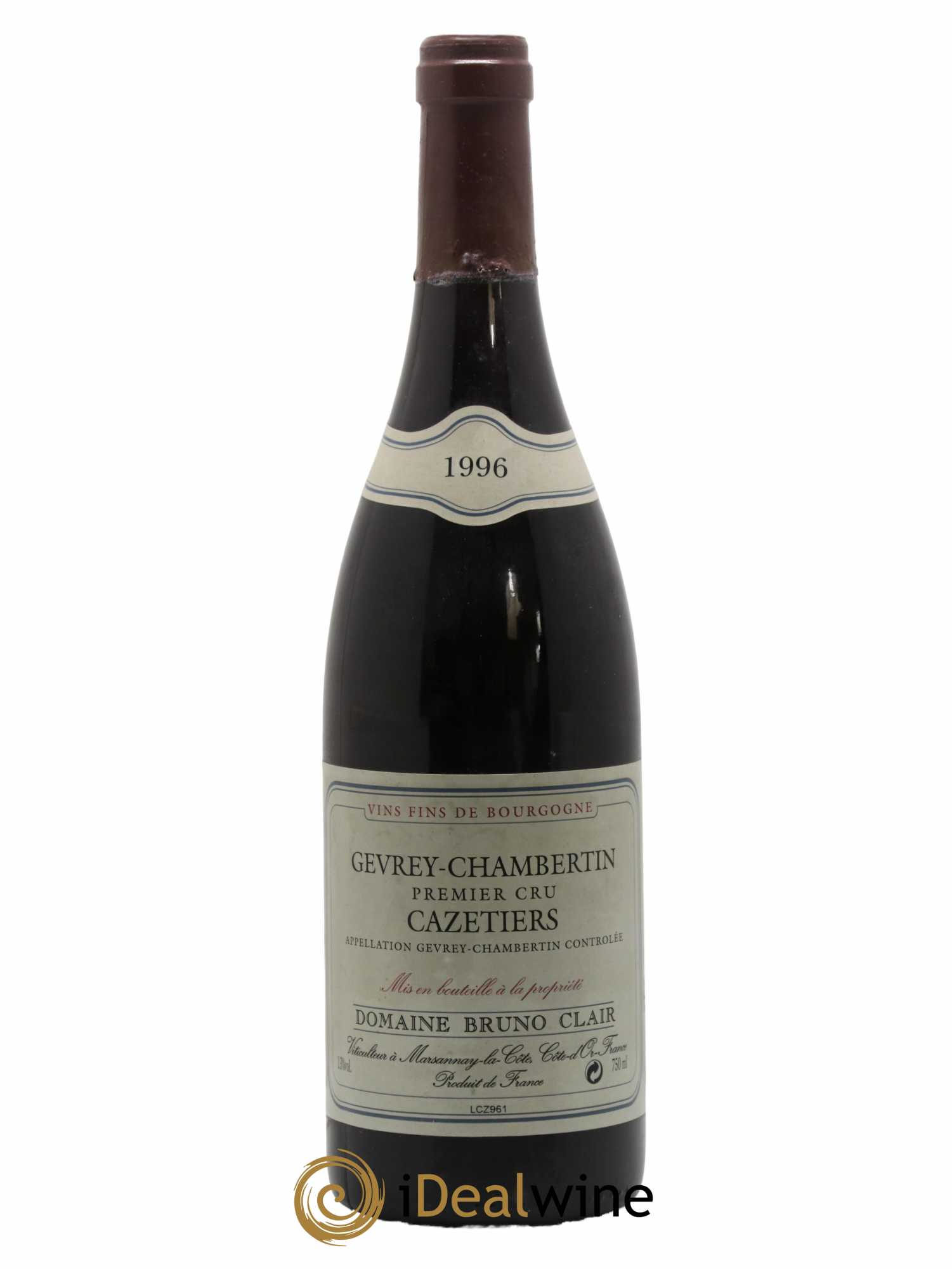 Gevrey-Chambertin 1er Cru Les Cazetiers Bruno Clair (Domaine) 1996 - Lot de 1 bouteille - 0