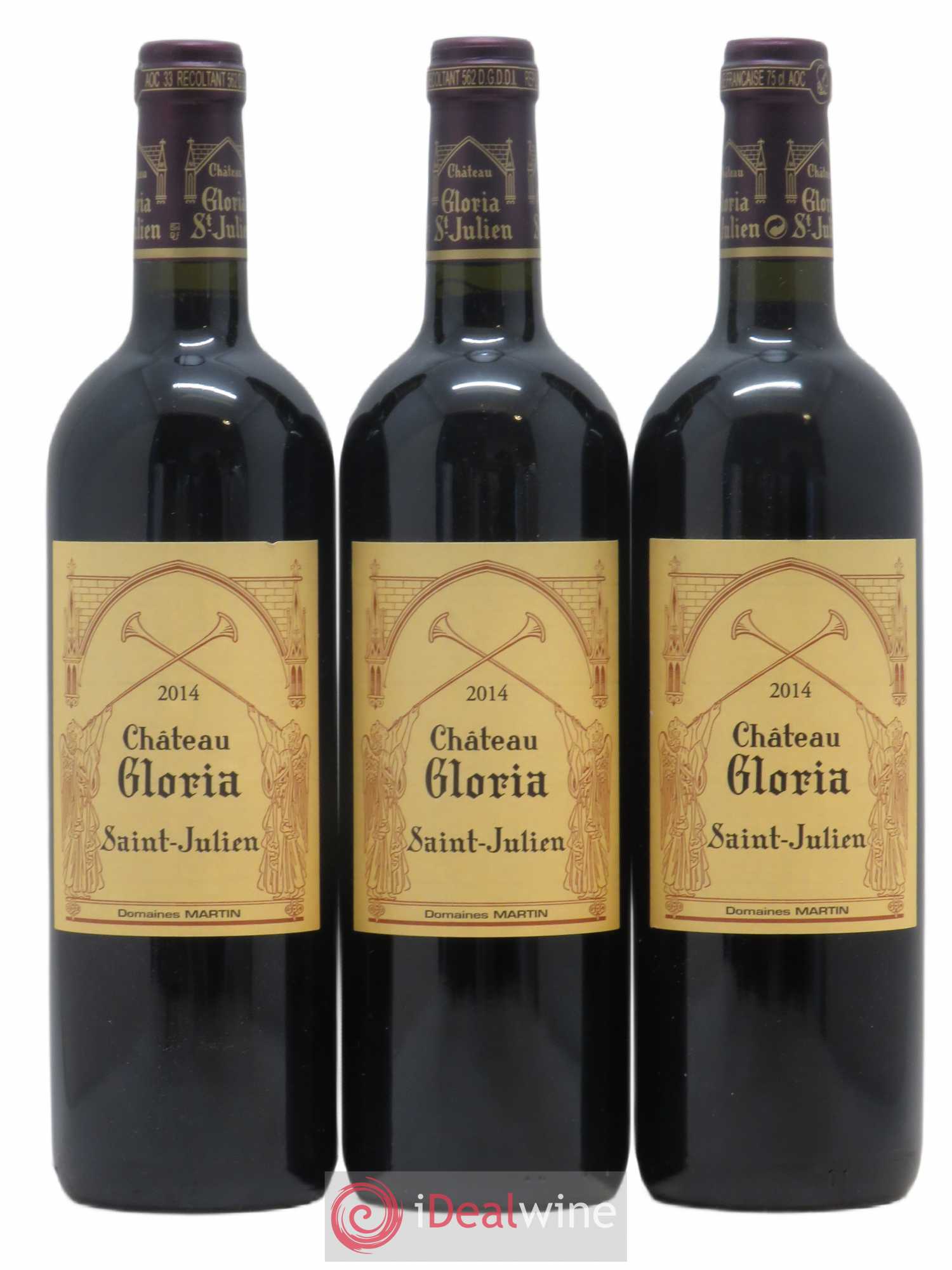 Château Gloria 2014 - Lot de 3 bouteilles - 0