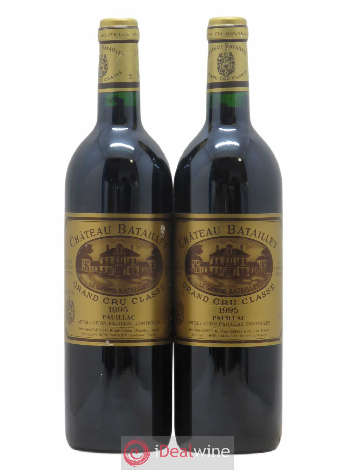 Château Batailley 5ème Grand Cru Classé 1995 - Lot de 2 bouteilles - 0