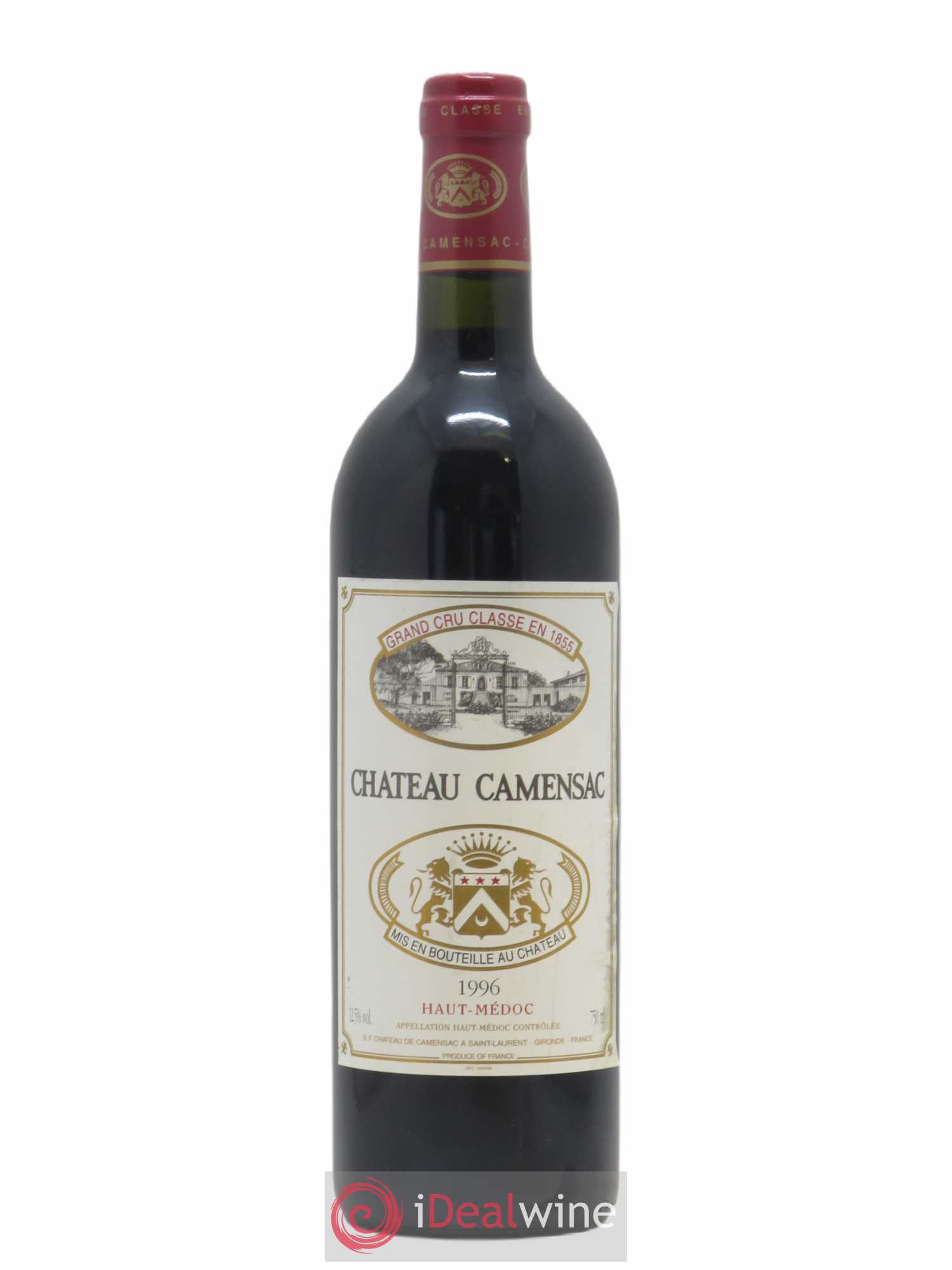 Château Camensac 5ème Grand Cru Classé 1996 - Lot de 1 bouteille - 0