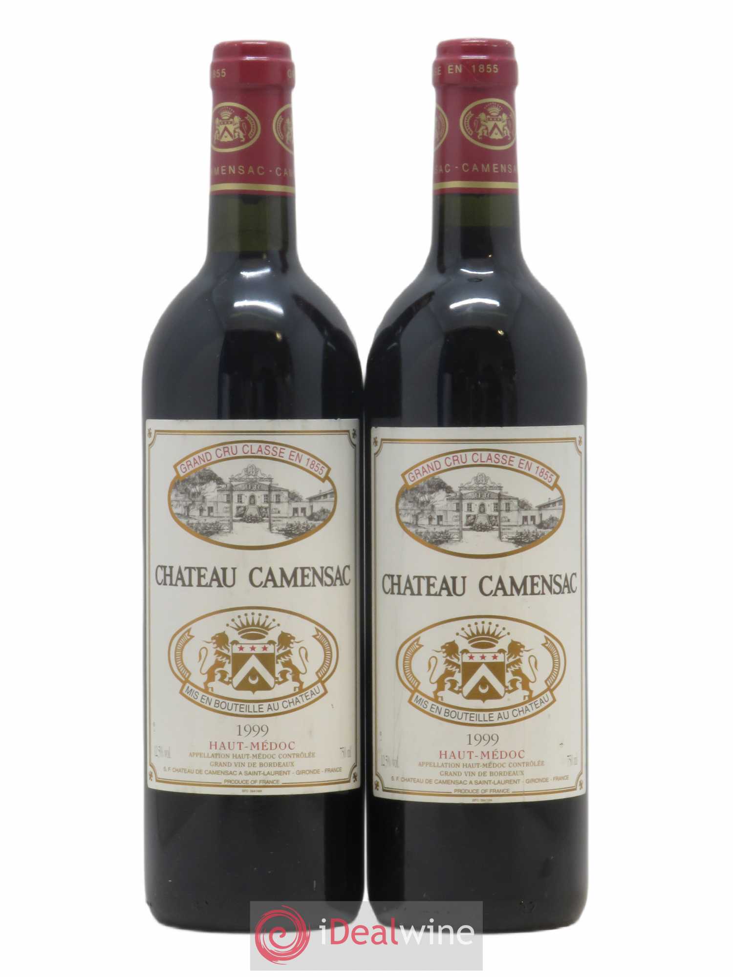 Château Camensac 5ème Grand Cru Classé 1999 - Lot de 2 bouteilles - 0