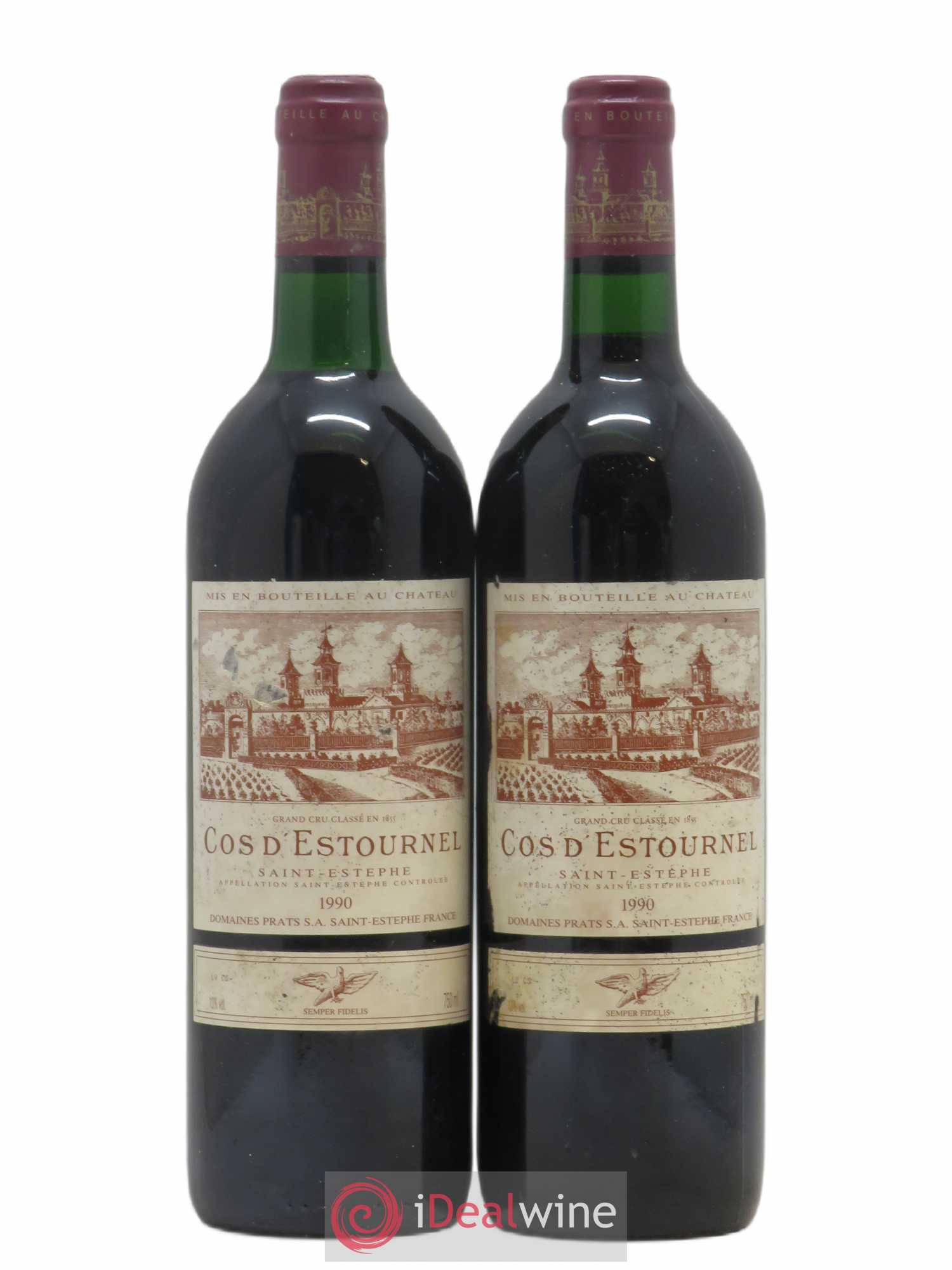 Cos d'Estournel 2ème Grand Cru Classé 1990 - Lot de 2 bouteilles - 0