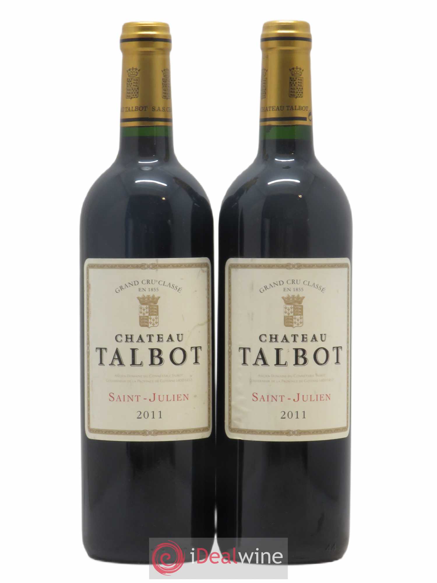 Château Talbot 4ème Grand Cru Classé 2011 - Lot de 2 bouteilles - 0
