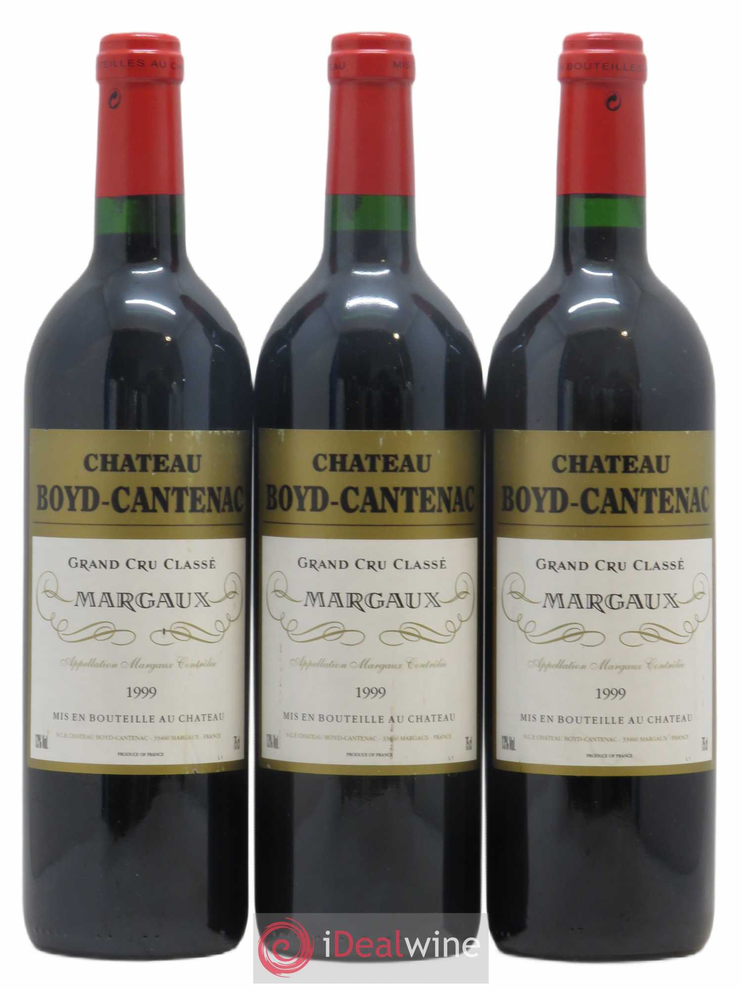 Château Boyd Cantenac 3ème Grand Cru Classé 1999 - Lot de 3 bouteilles - 0