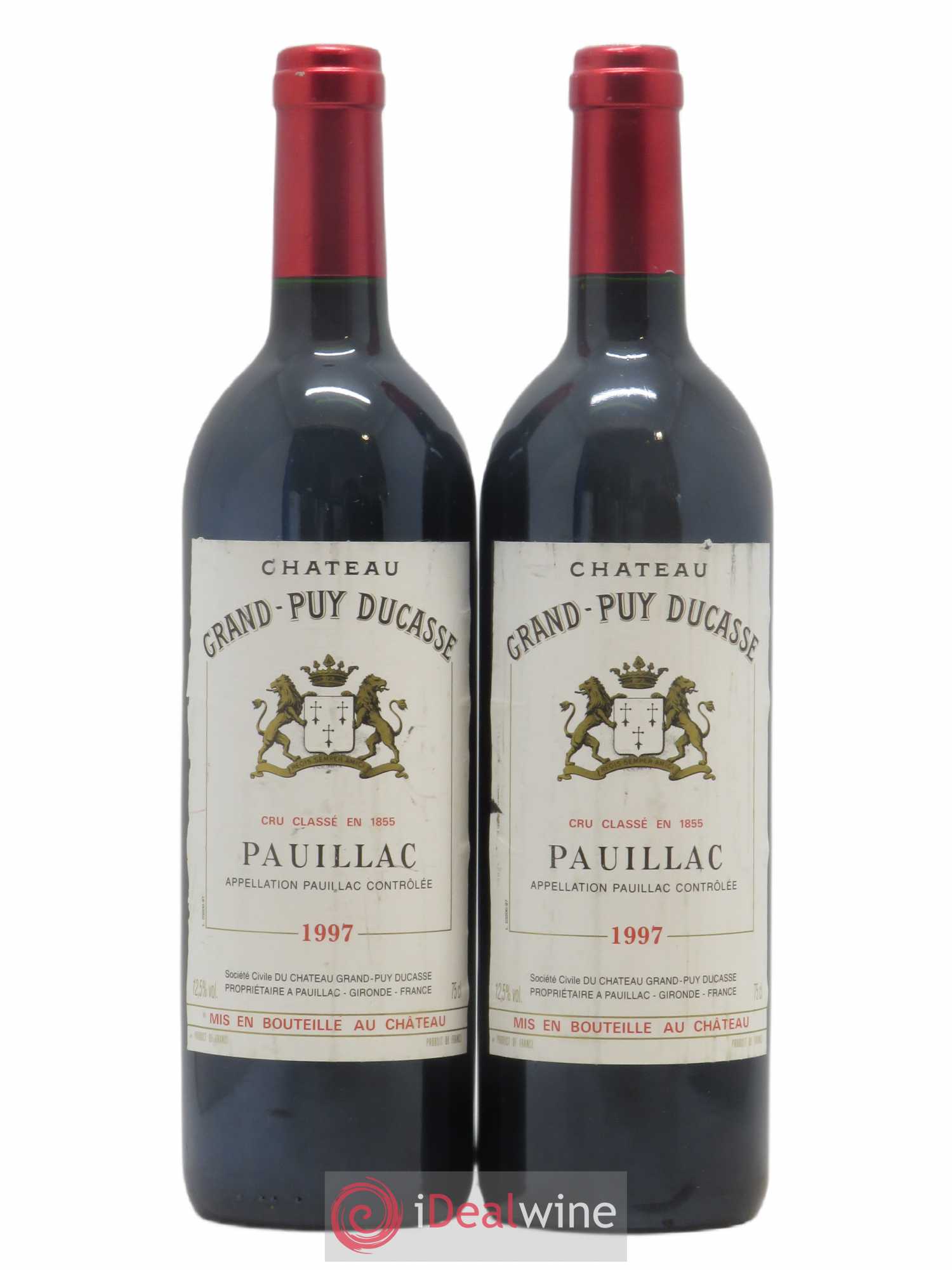 Château Grand Puy Ducasse 5ème Grand Cru Classé 1997 - Lot de 2 bouteilles - 0