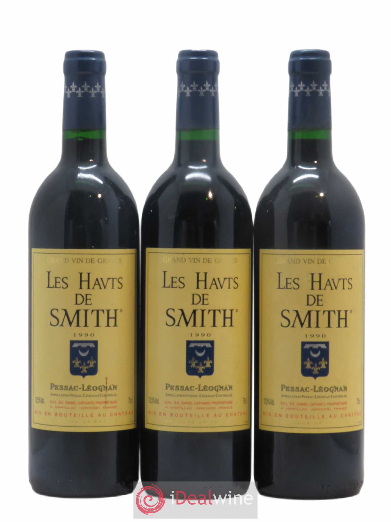 Les Hauts de Smith Second Vin 1990 - Lot de 3 bouteilles - 0