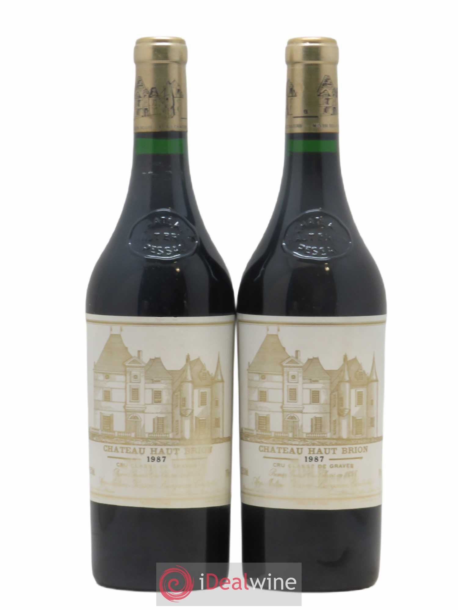 Château Haut Brion 1er Grand Cru Classé 1987 - Lot de 2 bouteilles - 0
