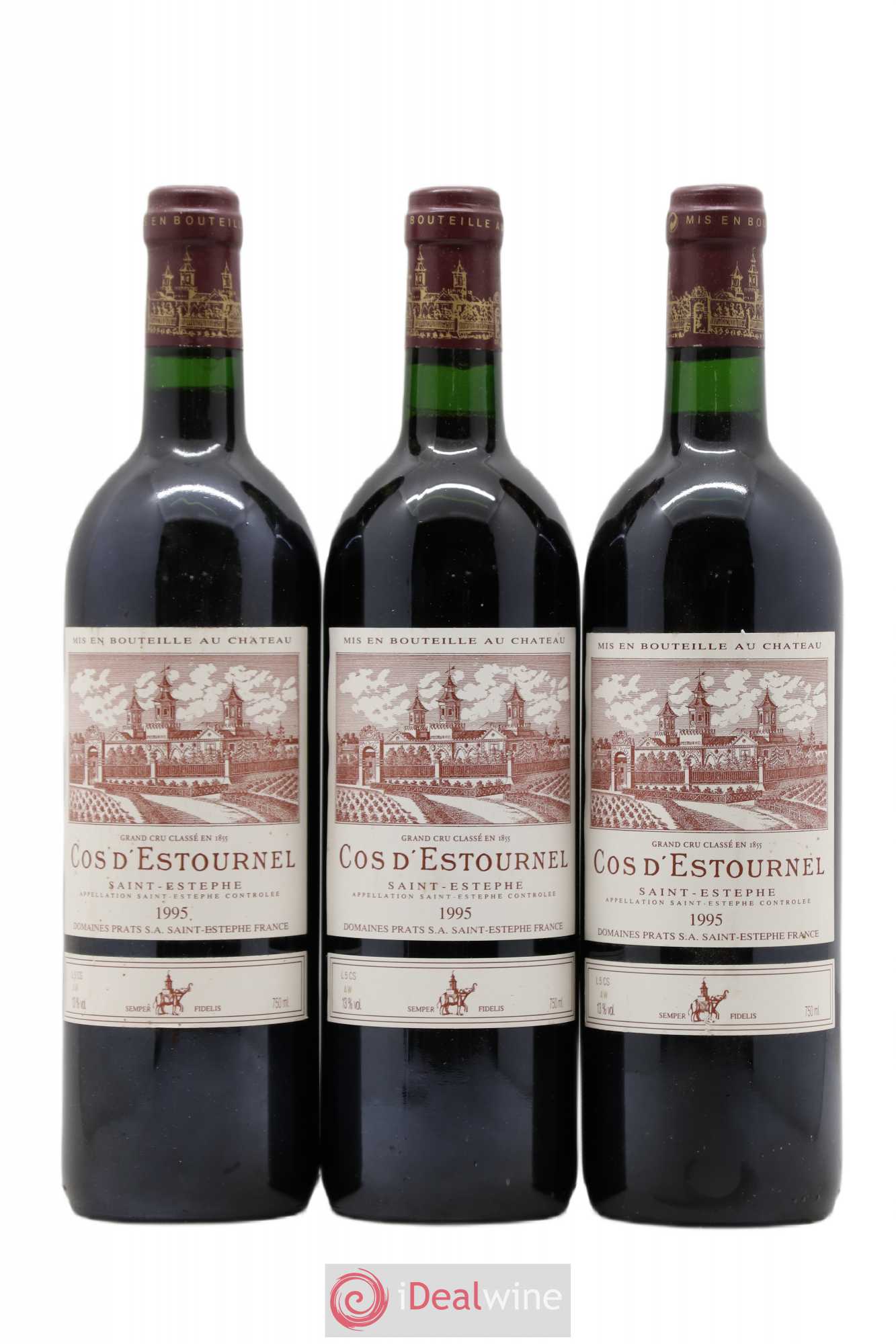 Cos d'Estournel 2ème Grand Cru Classé 1995 - Lot de 3 bouteilles - 0