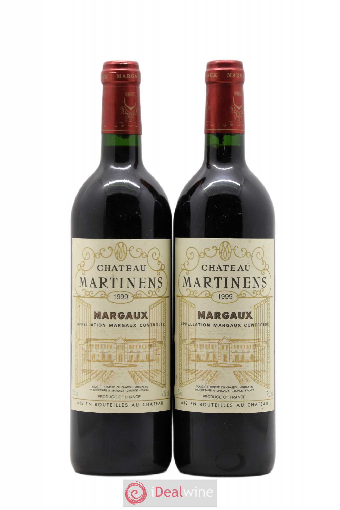 Château Martinens Cru Bourgeois 1999 - Lot de 2 bouteilles - 0