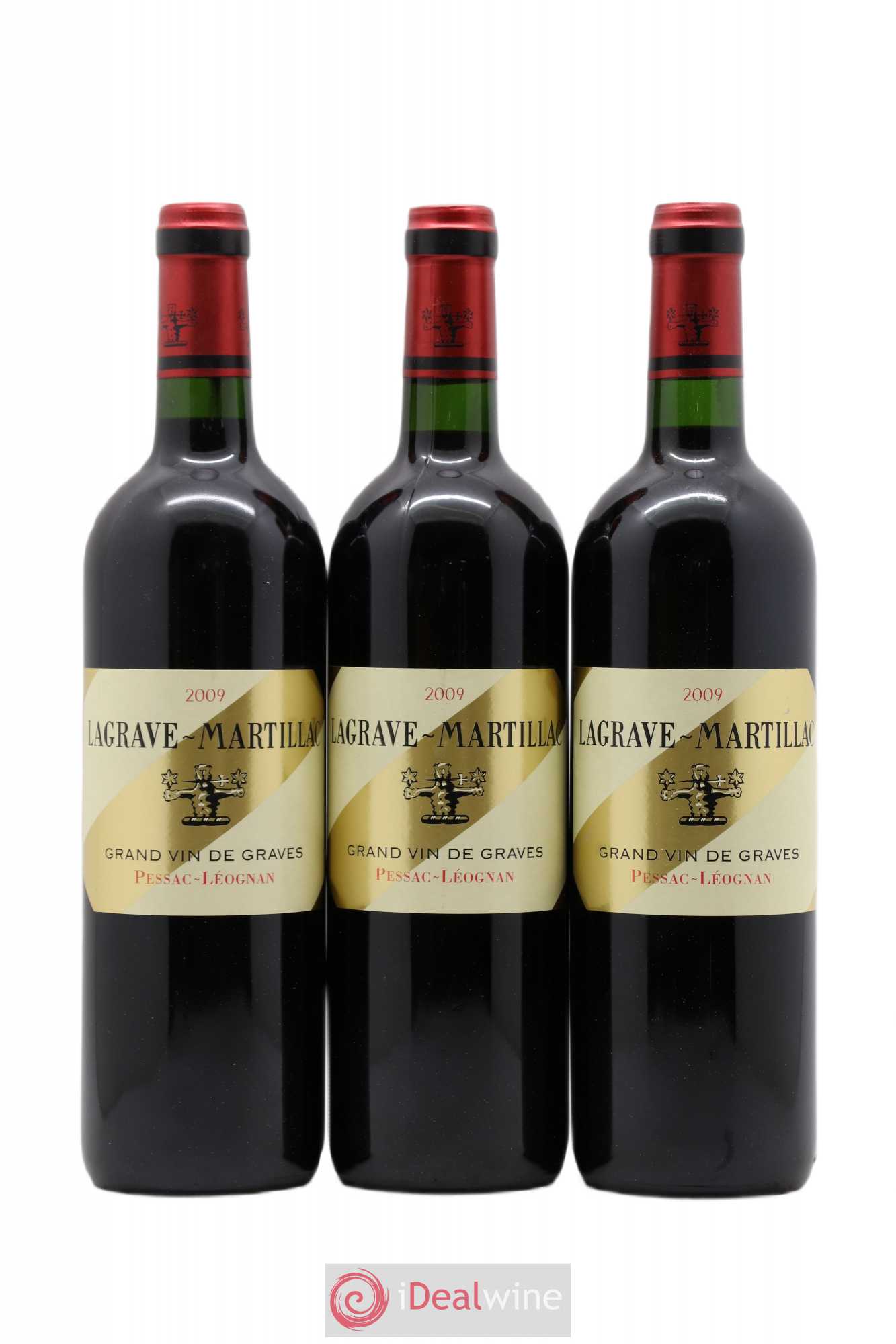 Lagrave Martillac Second Vin 2009 - Lot de 3 bouteilles - 0