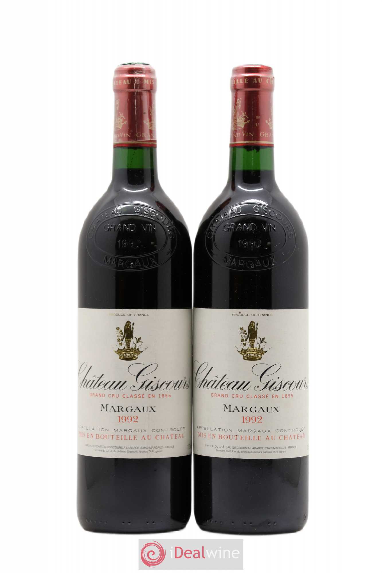 Château Giscours 3ème Grand Cru Classé 1992 - Lot de 2 bouteilles - 0
