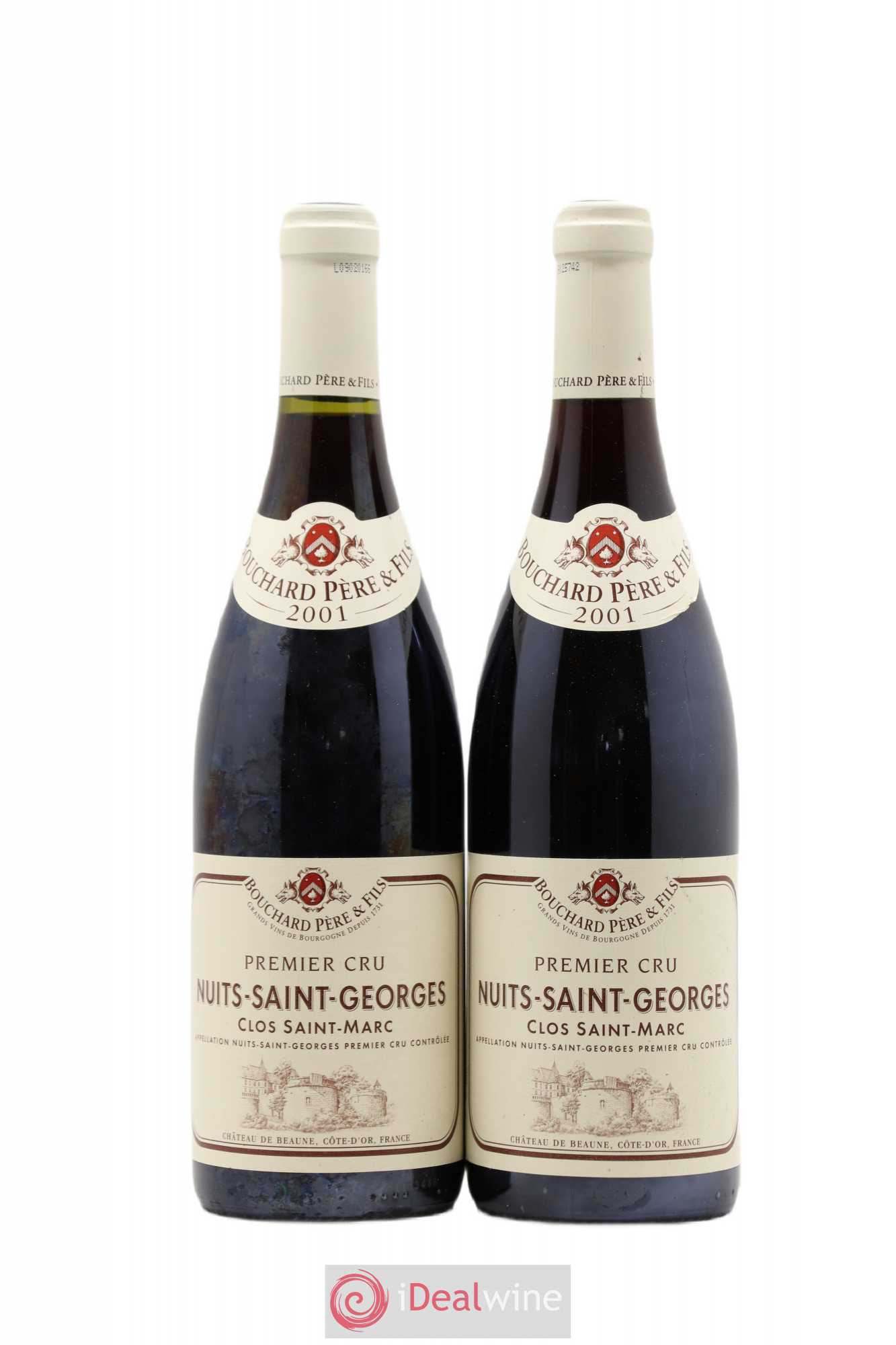 Nuits-Saint-Georges 1er Cru Clos St Clos Marc Bouchard 2001 - Posten von 2 Flaschen - 0