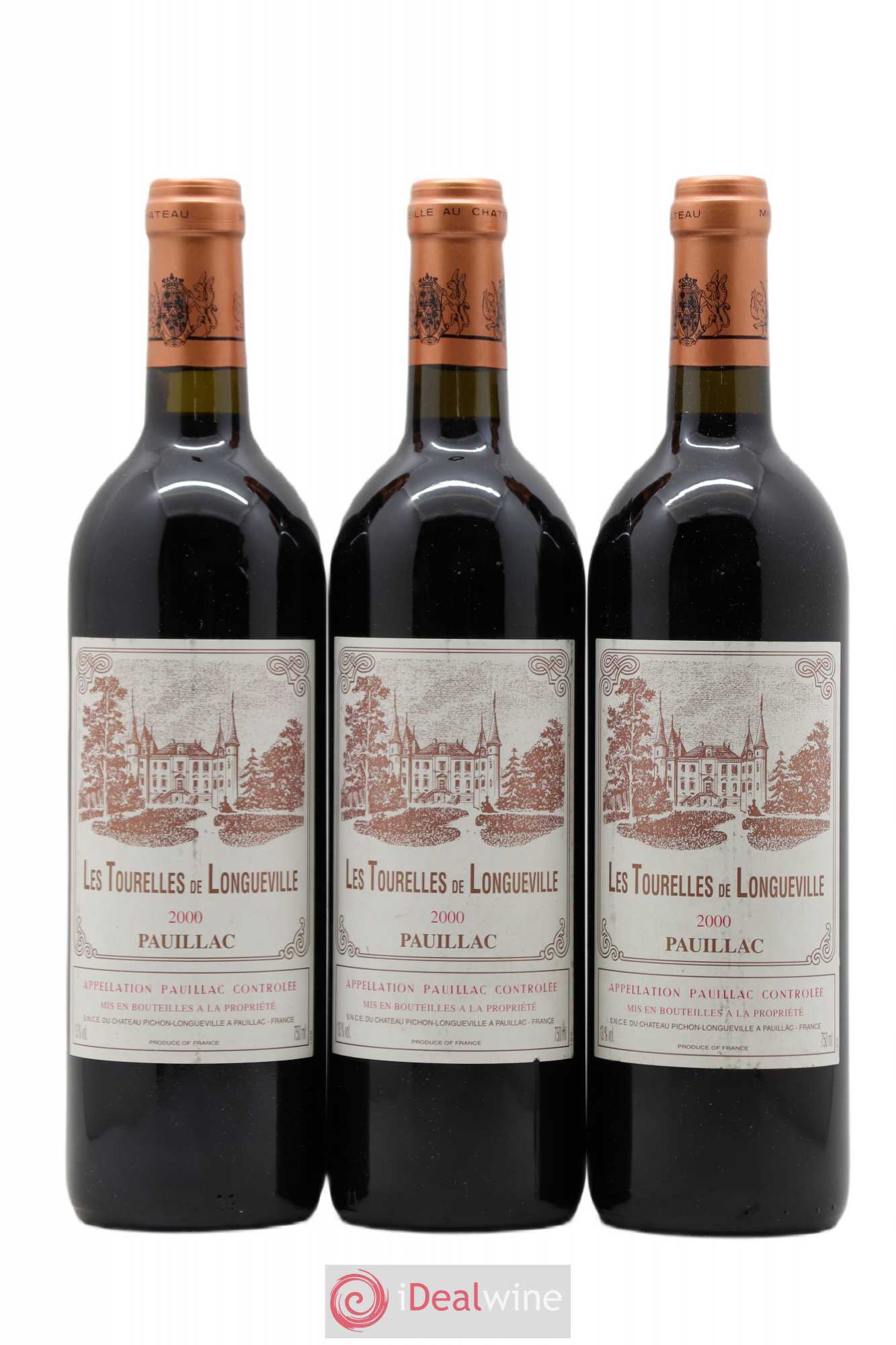 Les Tourelles de Longueville Second Vin 2000 - Lot de 3 bouteilles - 0