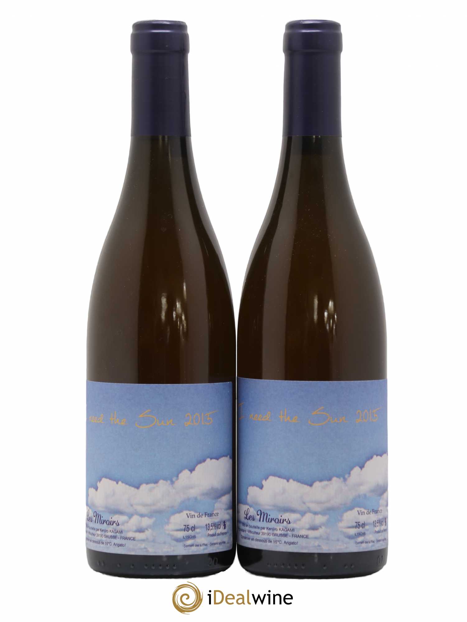 Vin de France I need the Sun Kenjiro Kagami - Domaine des Miroirs 2015 - Lot de 2 bouteilles - 0