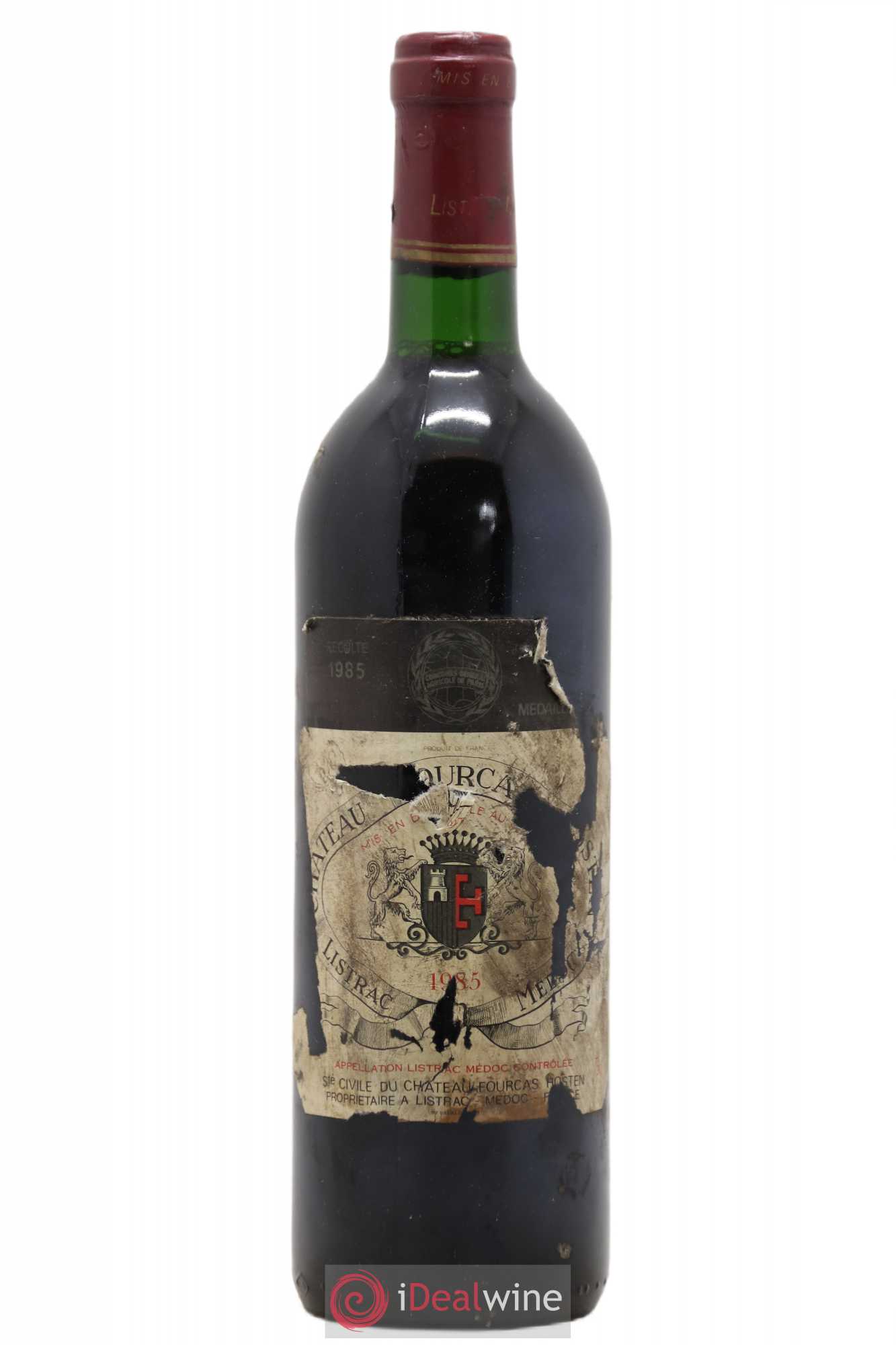 Château Fourcas Hosten Cru Bourgeois 1985 - Lot de 1 bouteille - 0