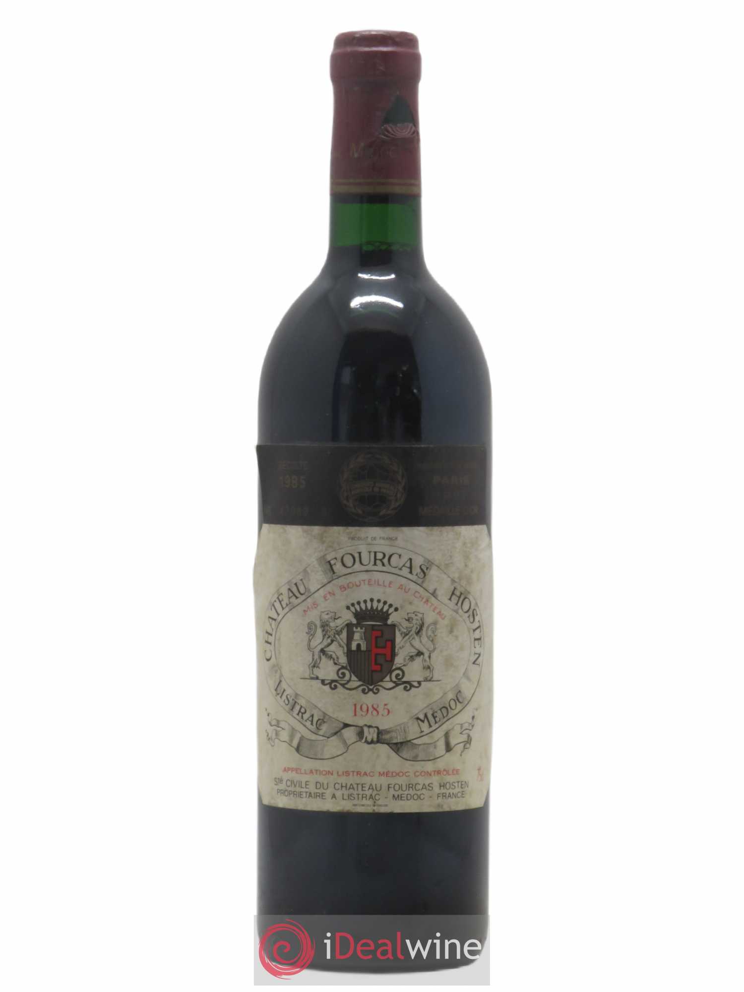 Château Fourcas Hosten Cru Bourgeois 1985 - Lot de 1 bouteille - 0