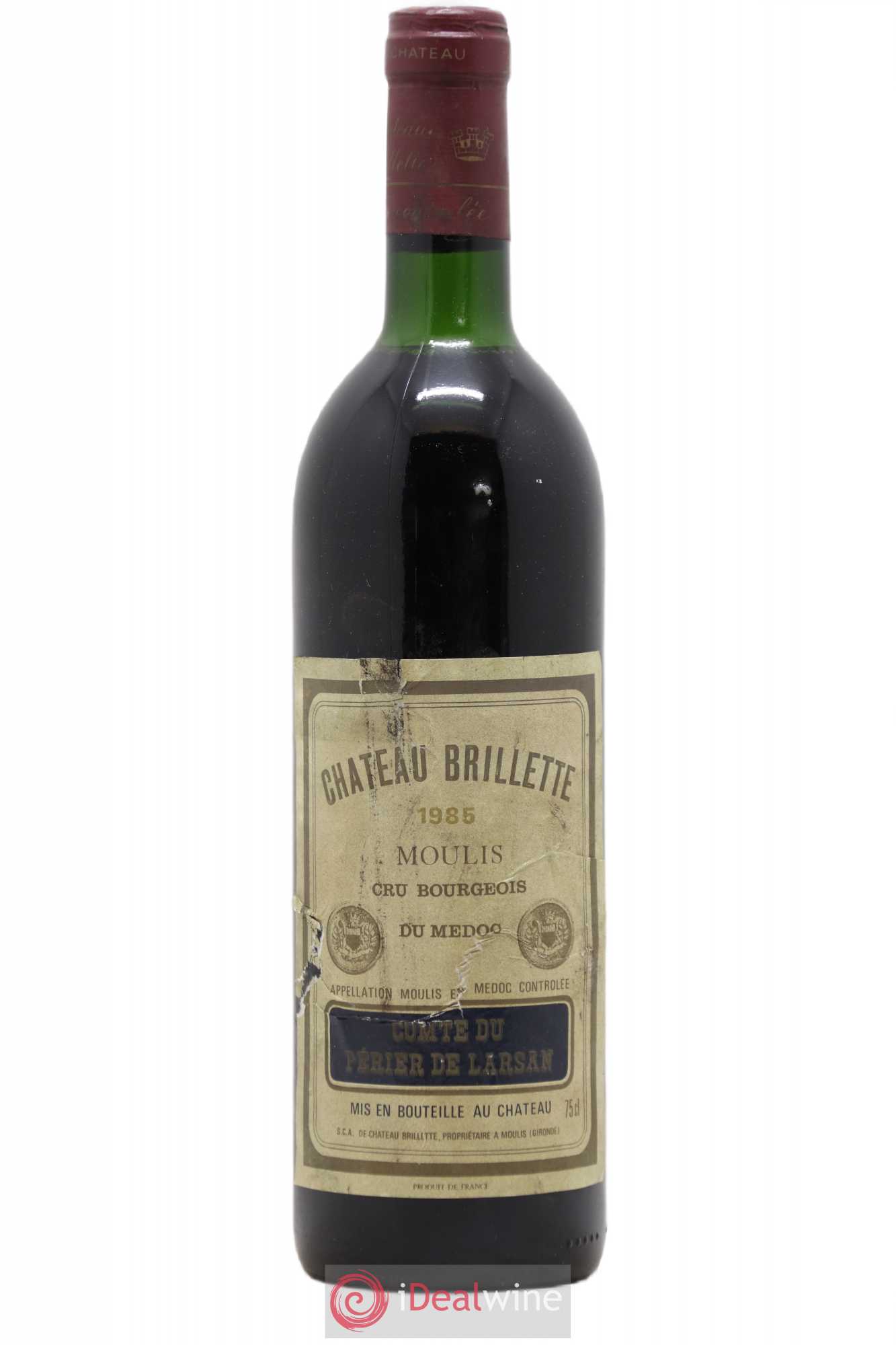 Château Brillette Cru Bourgeois 1985 - Lot de 1 bouteille - 0