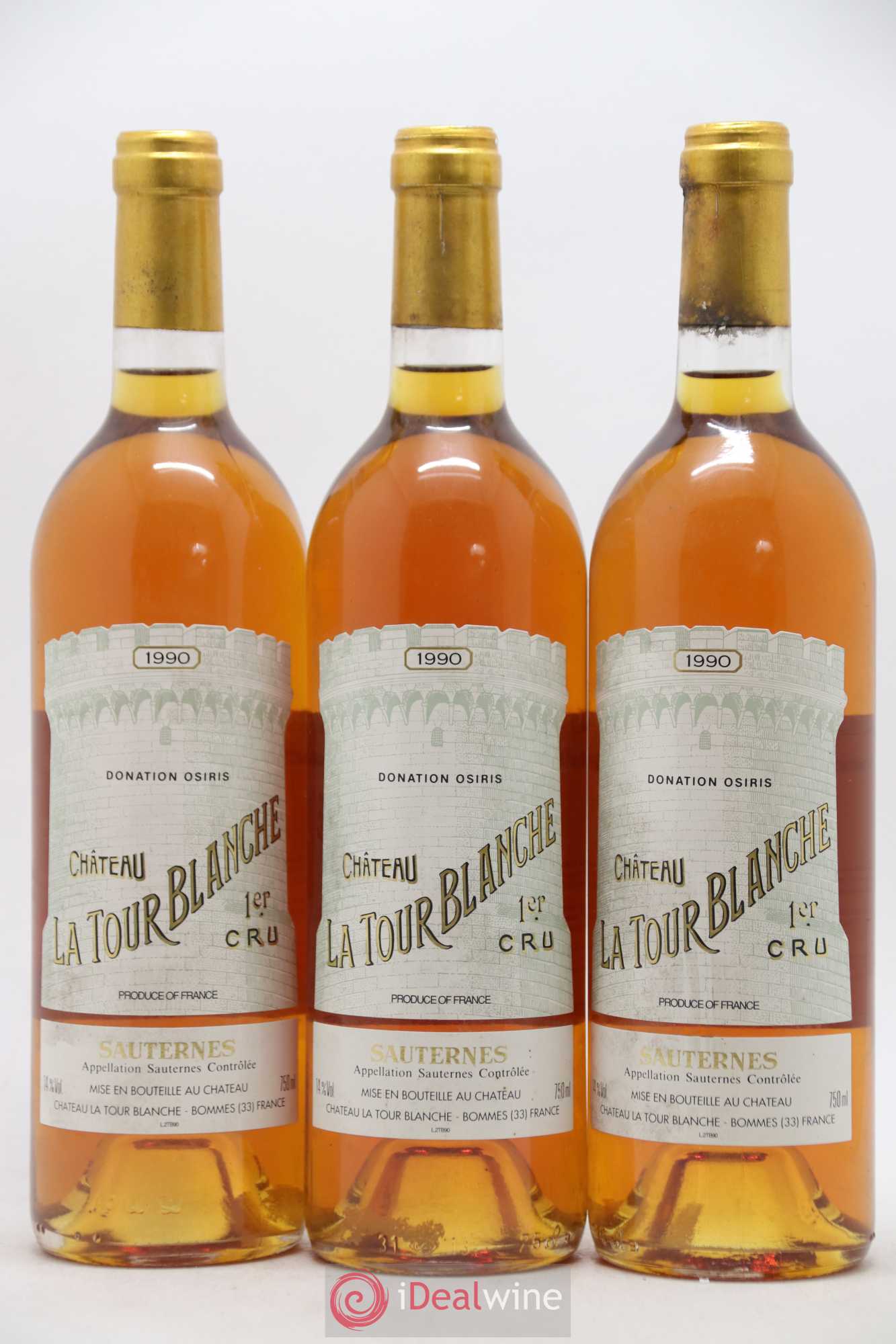 Château la Tour Blanche 1er Grand Cru Classé 1990 - Lotto di 6 bottiglie - 1