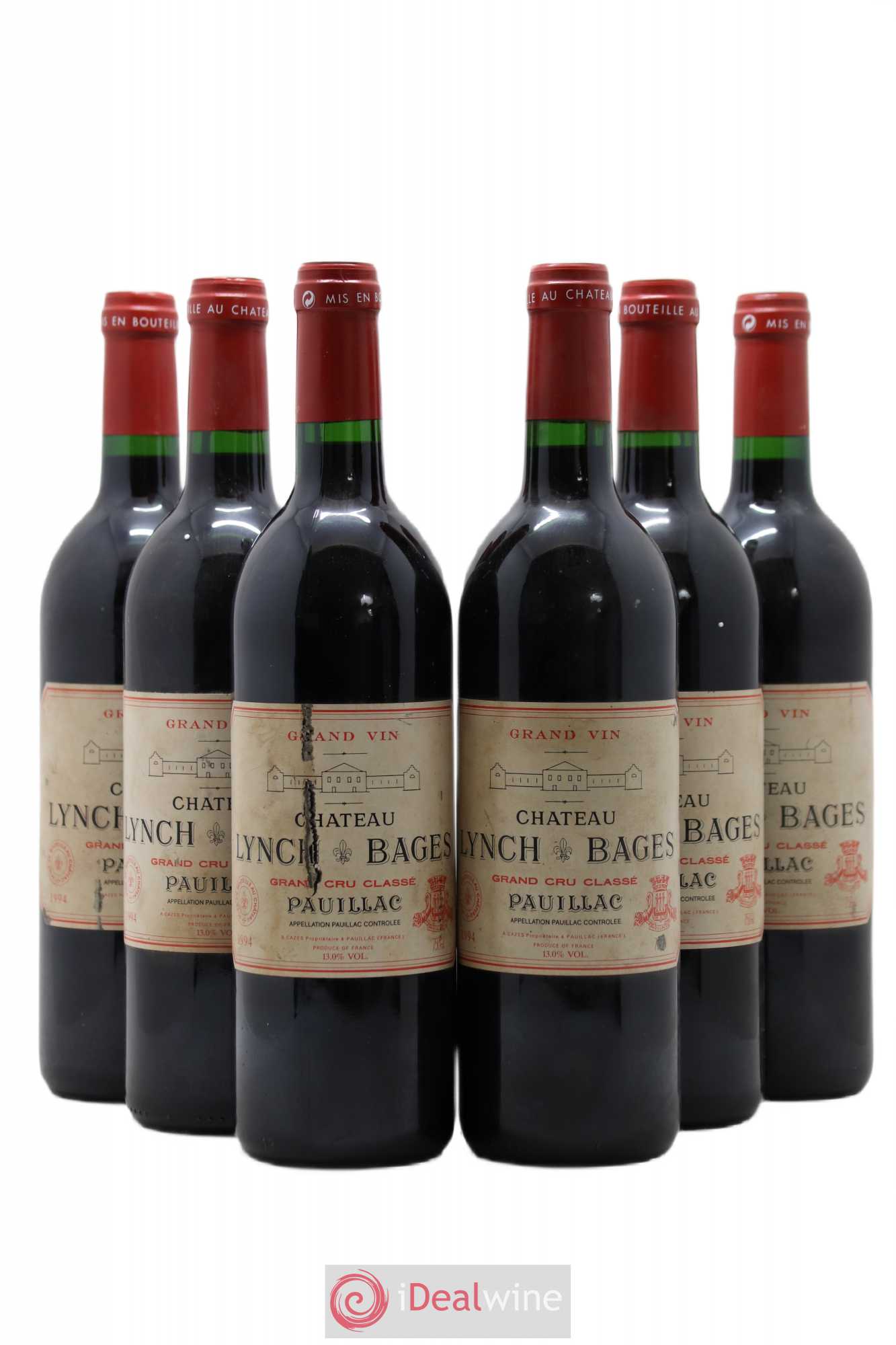 Château Lynch Bages 5ème Grand Cru Classé 1994 - Lot de 6 bouteilles - 0