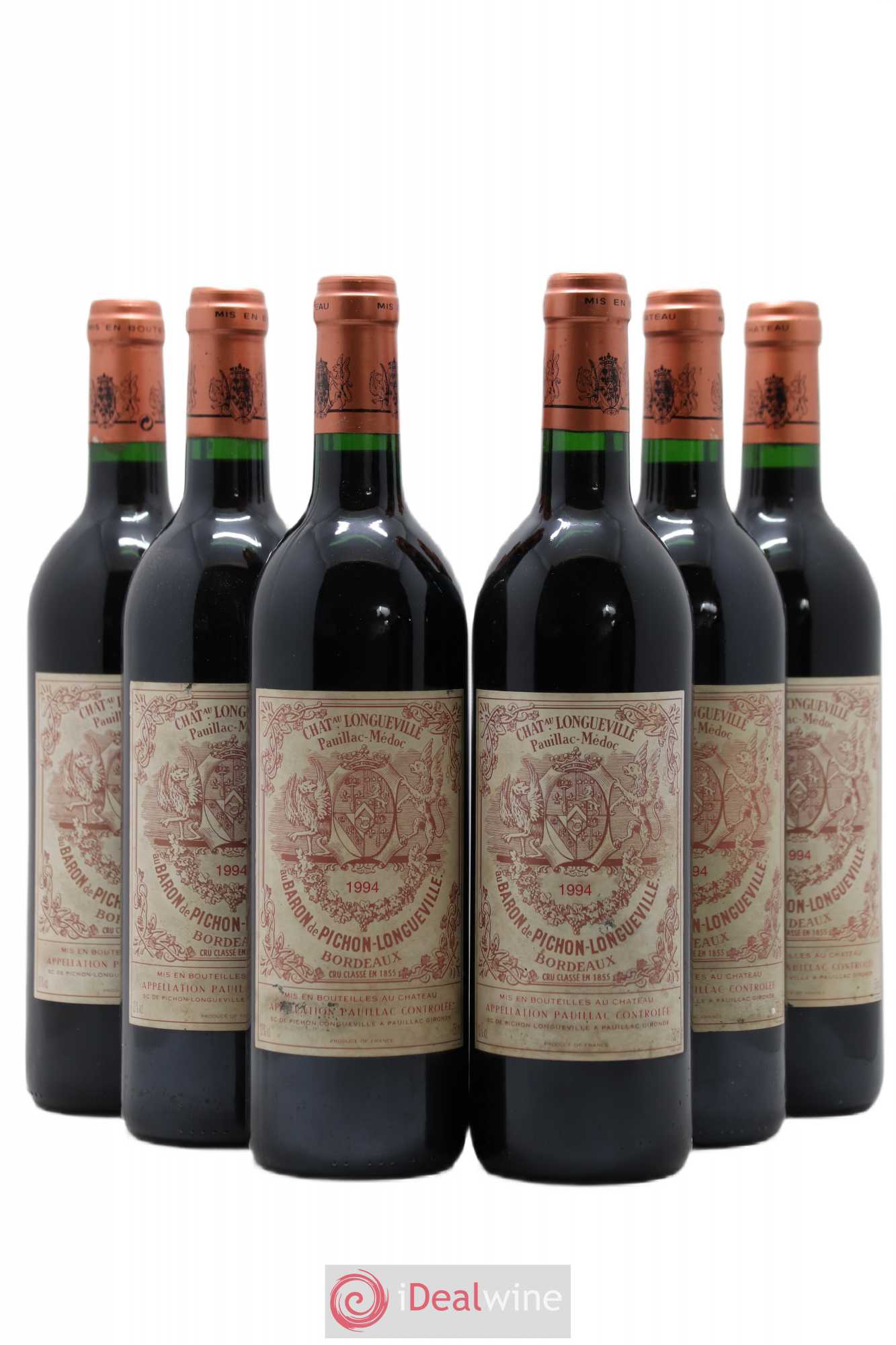 Pichon Longueville Baron 2ème Grand Cru Classé 1994 - Lot de 6 bouteilles - 0