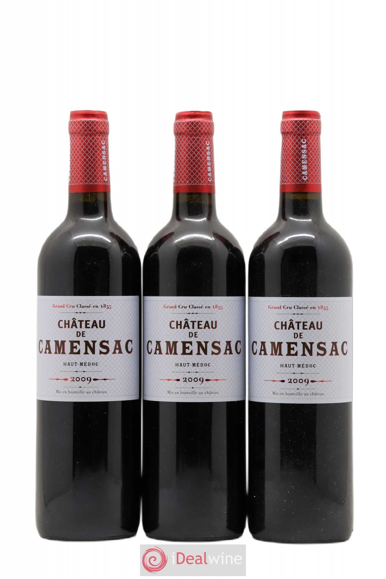 Château Camensac 5ème Grand Cru Classé 2009 - Lot de 3 bouteilles - 0