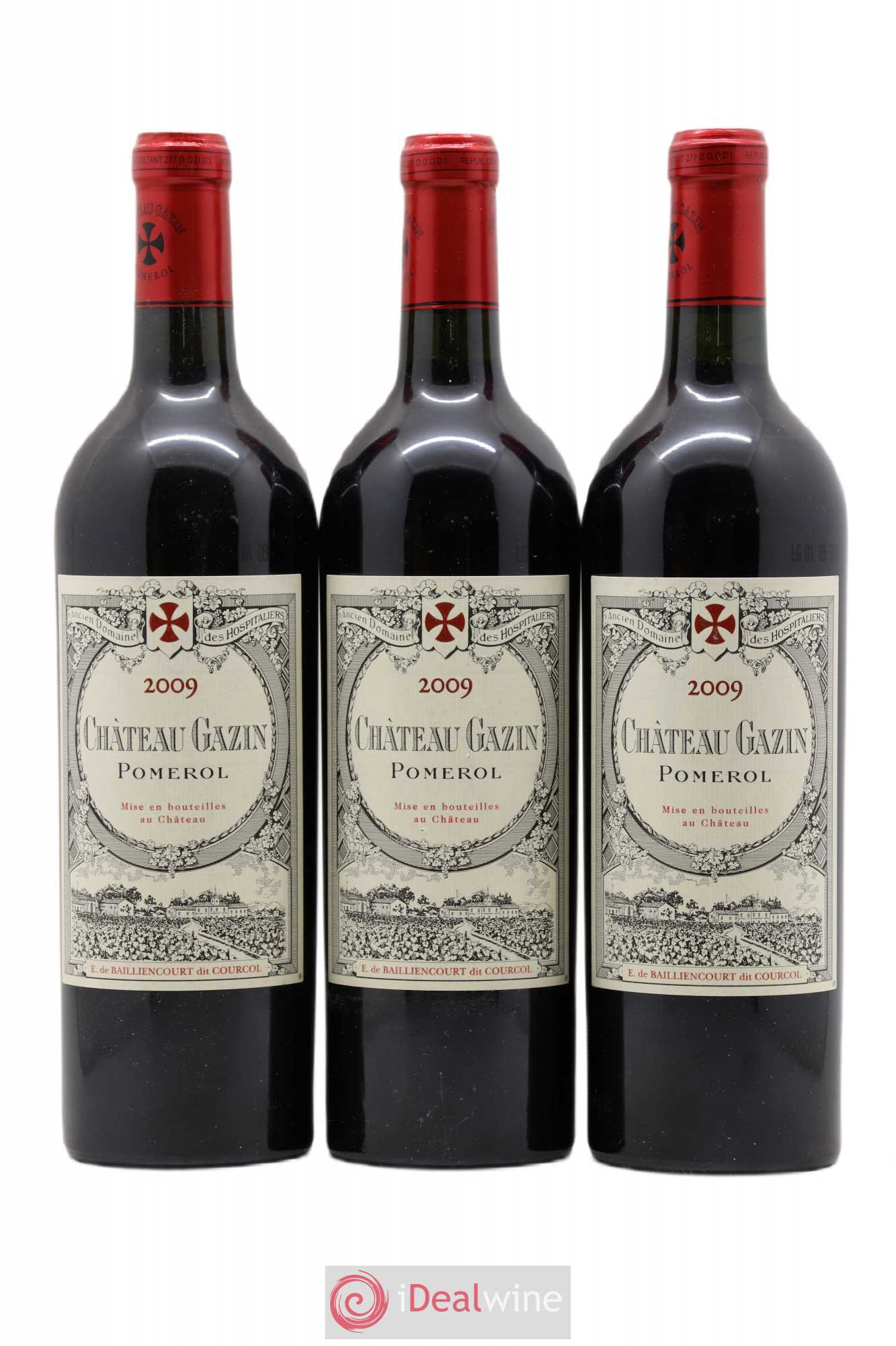 Château Gazin 2009 - Lot de 3 bouteilles - 0