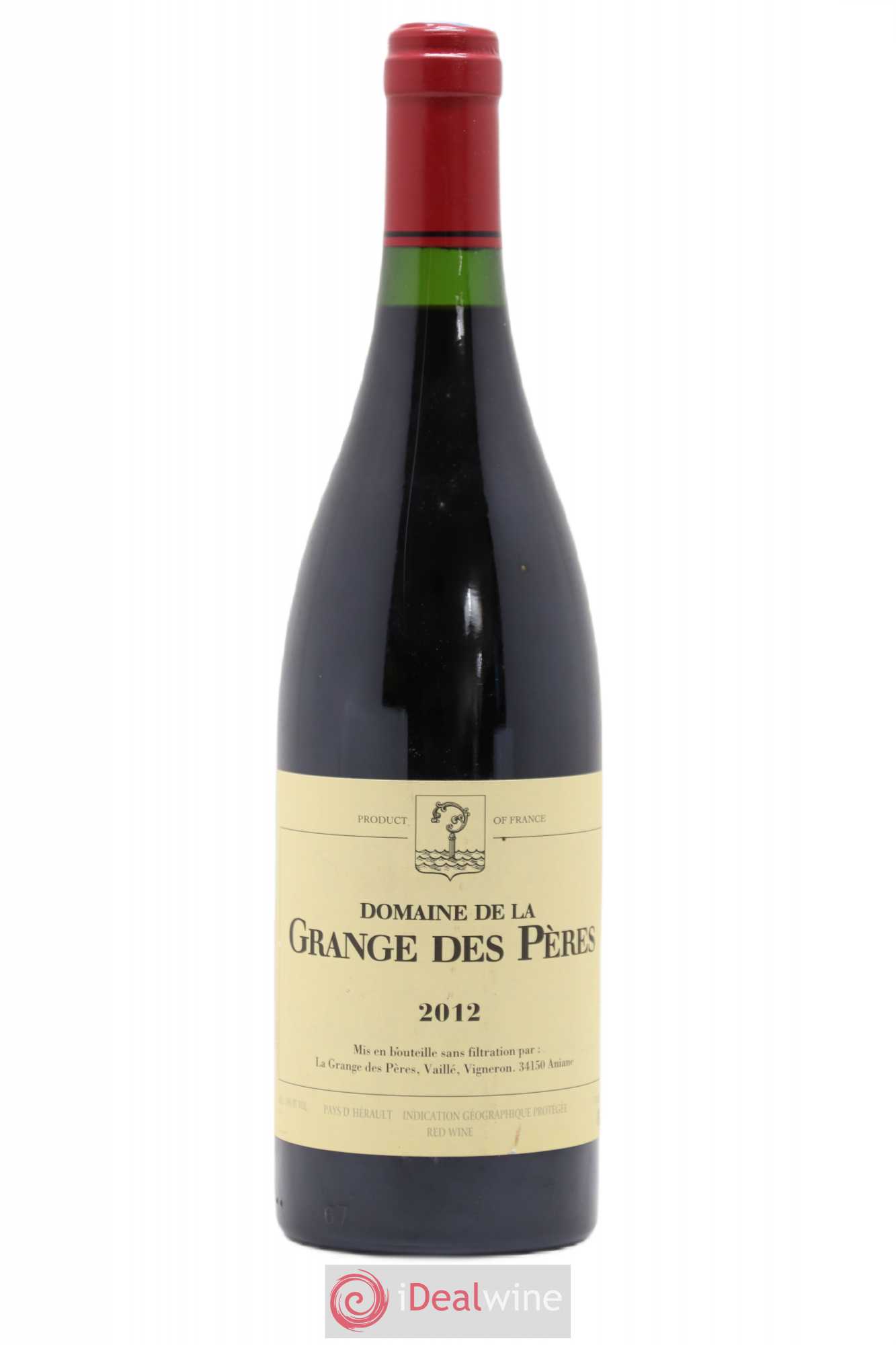 Pays d'Hérault Grange des Pères Laurent Vaillé 2012 - Lot de 1 bouteille - 0