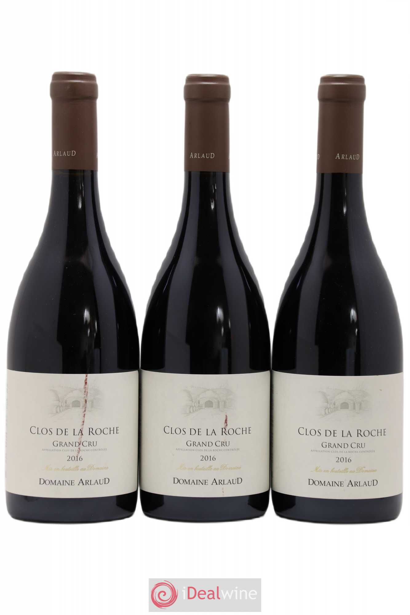 Clos de la Roche Grand Cru Arlaud 2016 - Lot de 3 bouteilles - 0