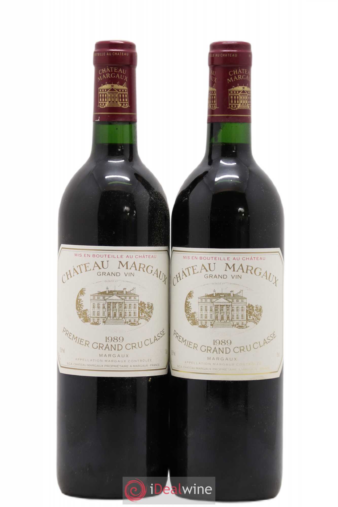 Château Margaux 1er Grand Cru Classé 1989 - Lot de 2 bouteilles - 0
