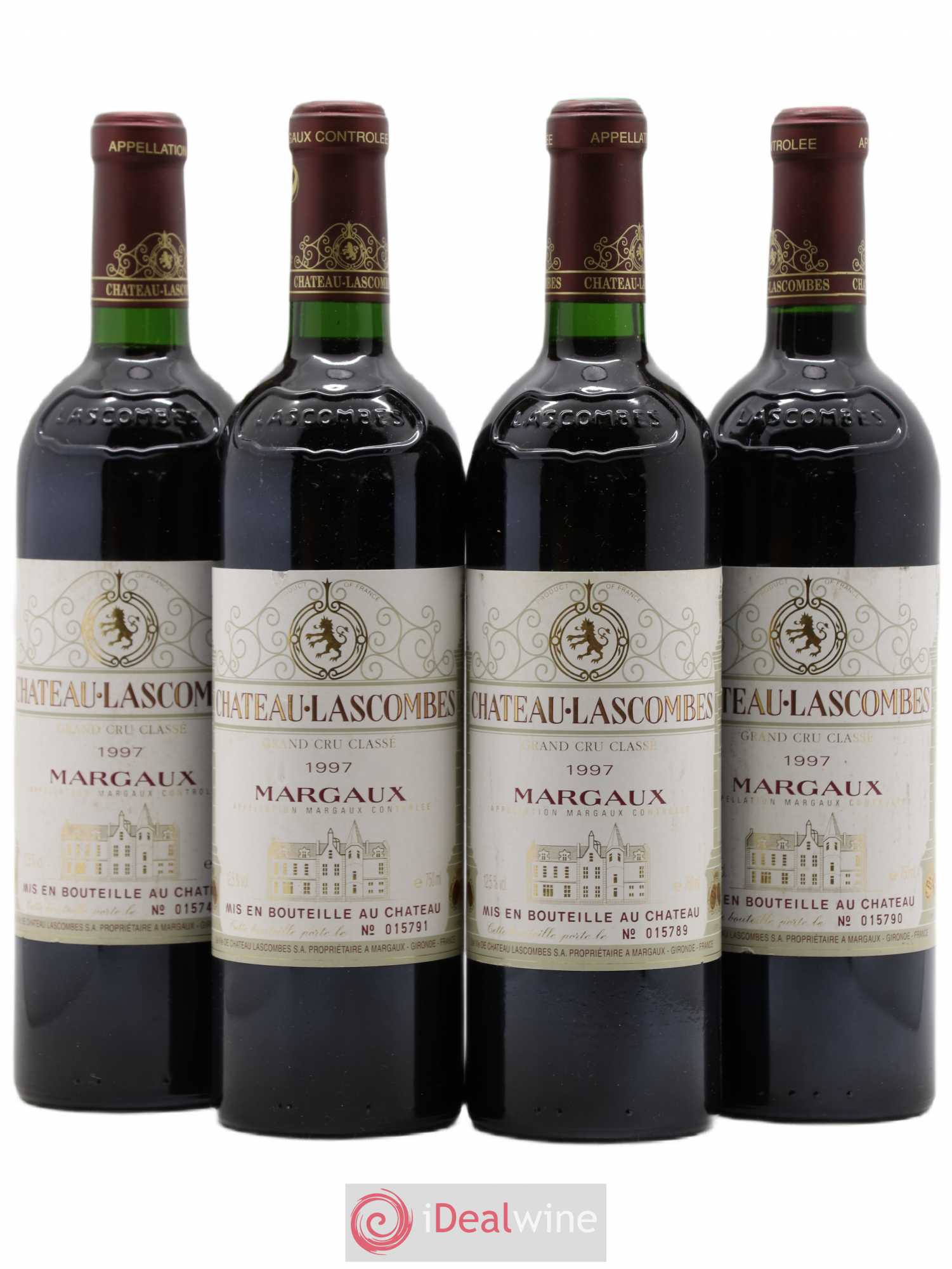 Château Lascombes 2ème Grand Cru Classé 1997 - Lot de 4 bouteilles - 0