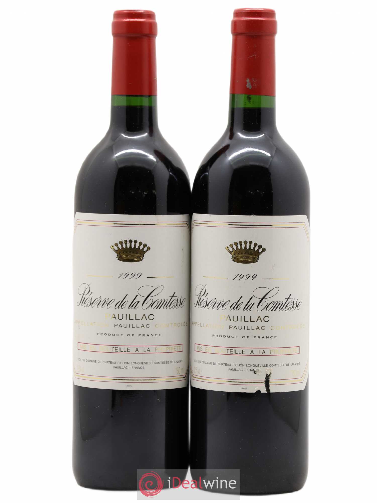 Réserve de la Comtesse Second Vin 1999 - Lot de 2 bouteilles - 0