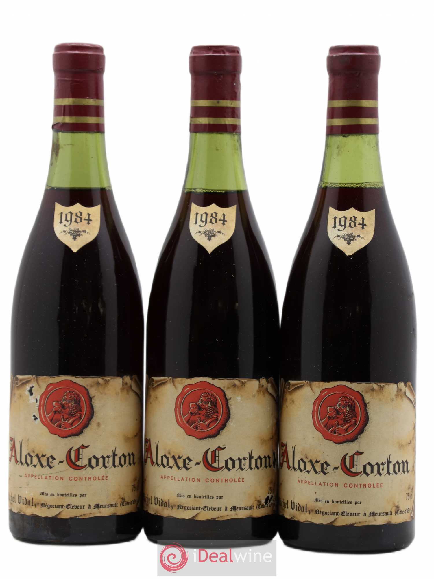 Aloxe-Corton Michel Vidal 1984 - Lot de 3 bouteilles - 0