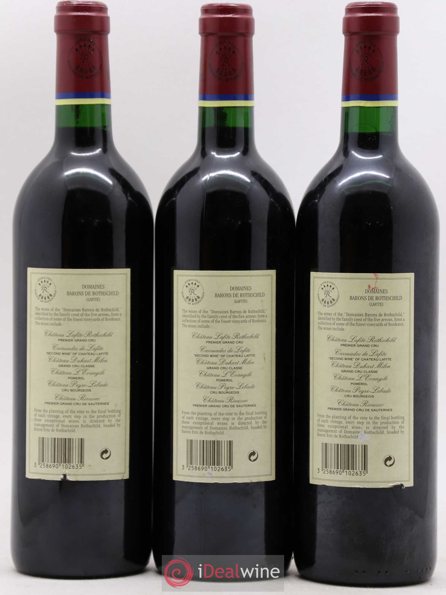 Carruades de Lafite Rothschild Second Vin 1997 - Lot de 3 bouteilles - 1