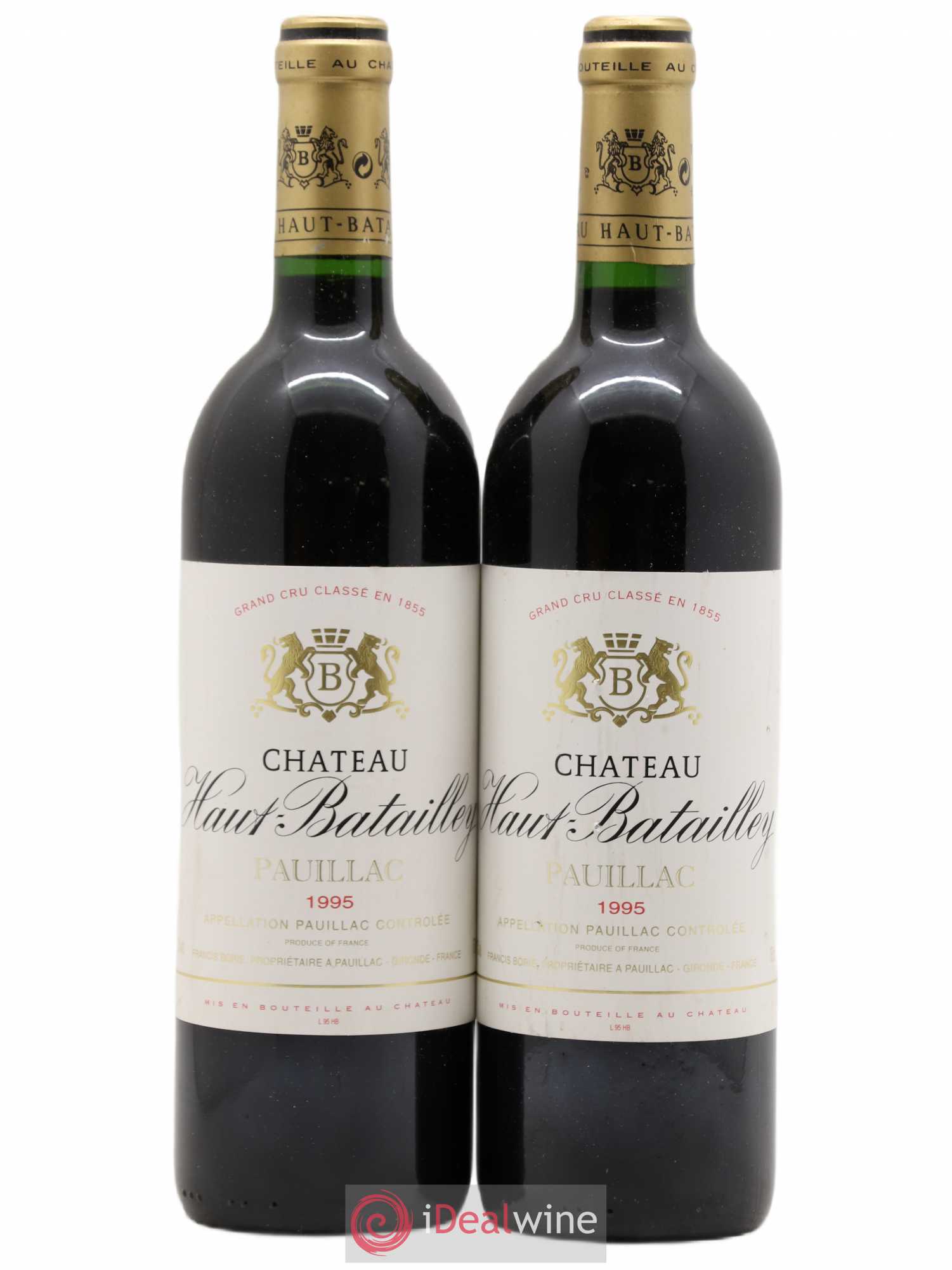 Château Haut Batailley 5ème Grand Cru Classé 1995 - Lot de 2 bouteilles - 0