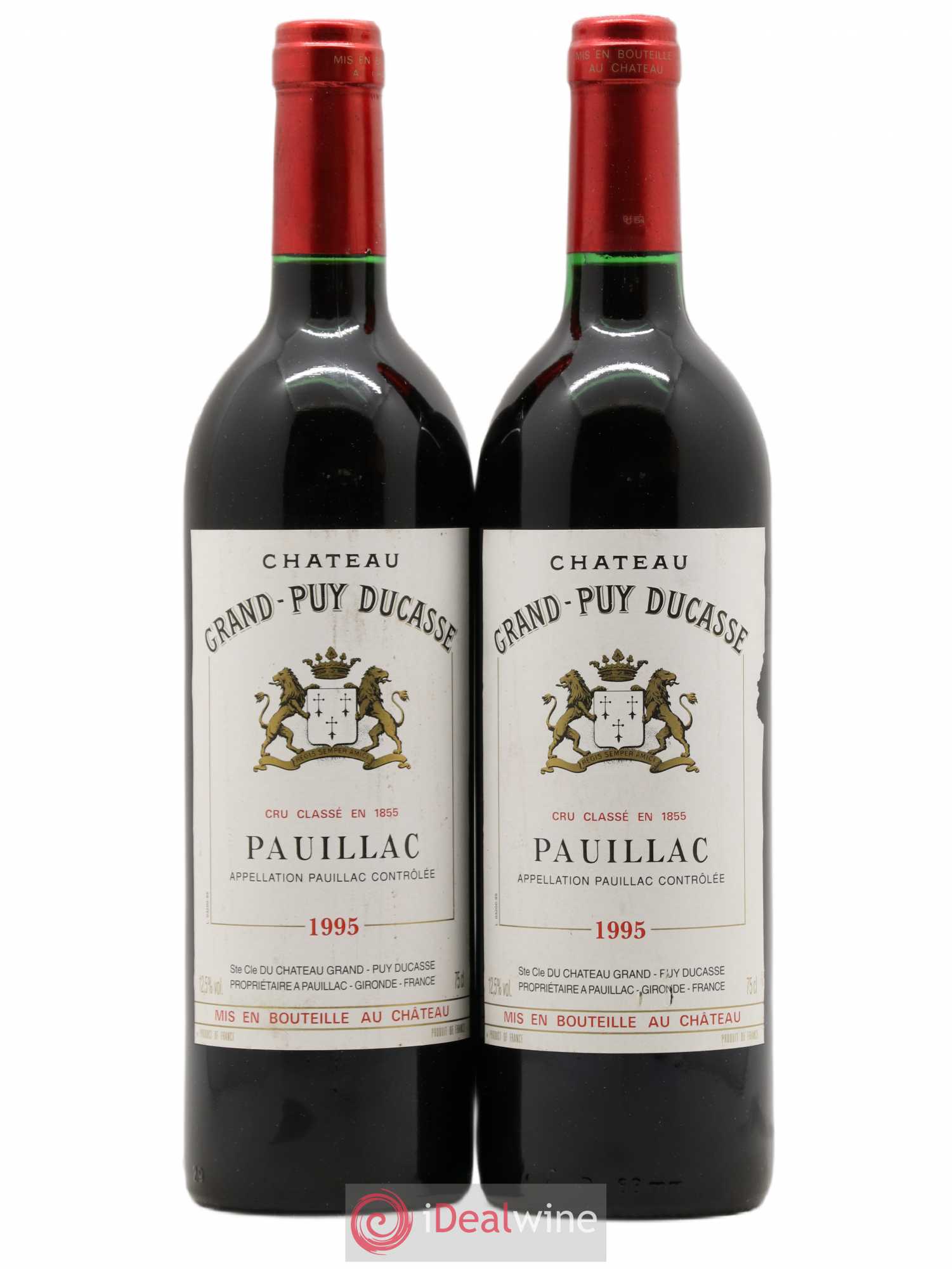 Château Grand Puy Ducasse 5ème Grand Cru Classé 1995 - Lot de 2 bouteilles - 0