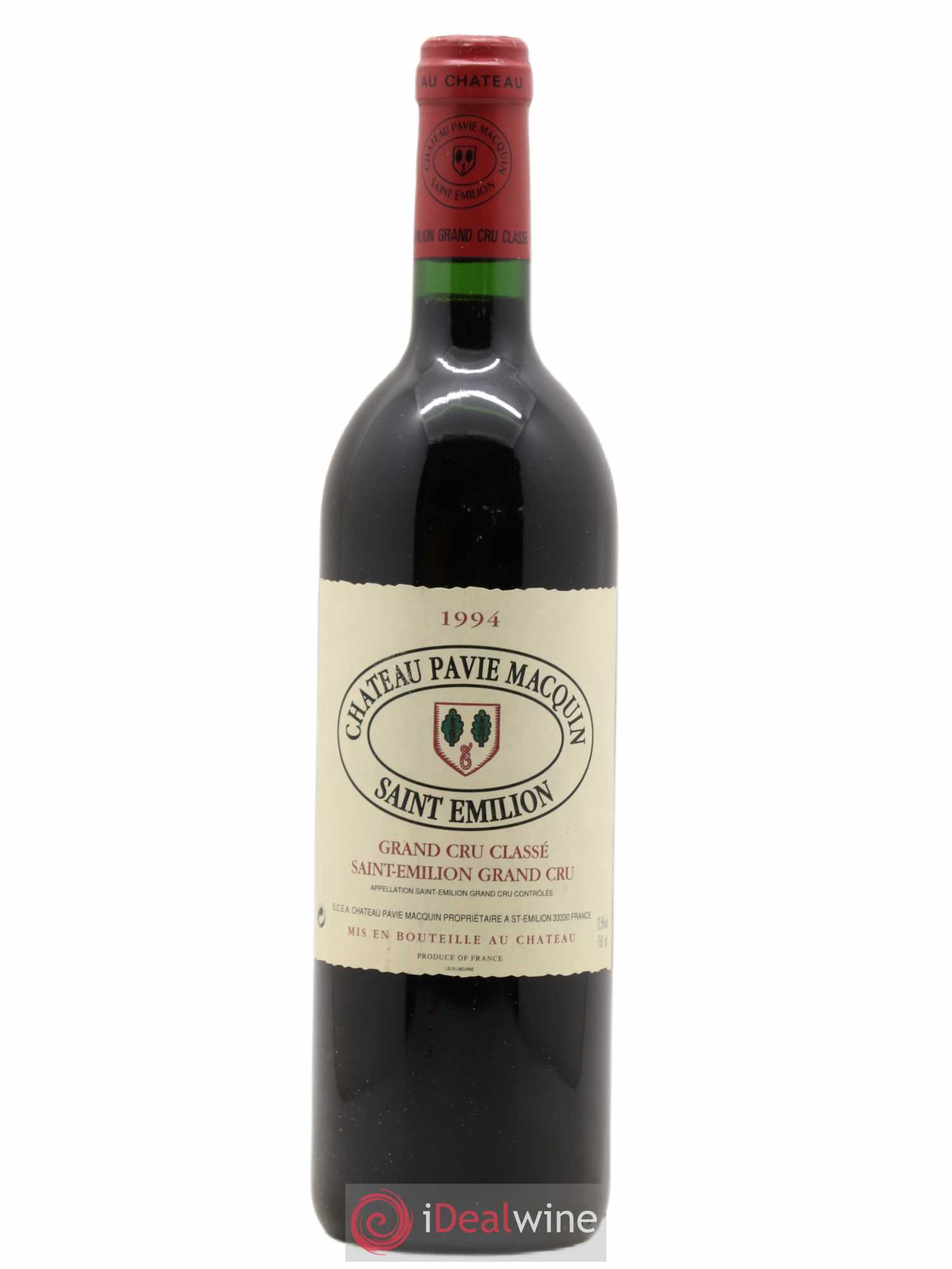 Château Pavie Macquin 1er Grand Cru Classé B 1994 - Lot de 1 bouteille - 0