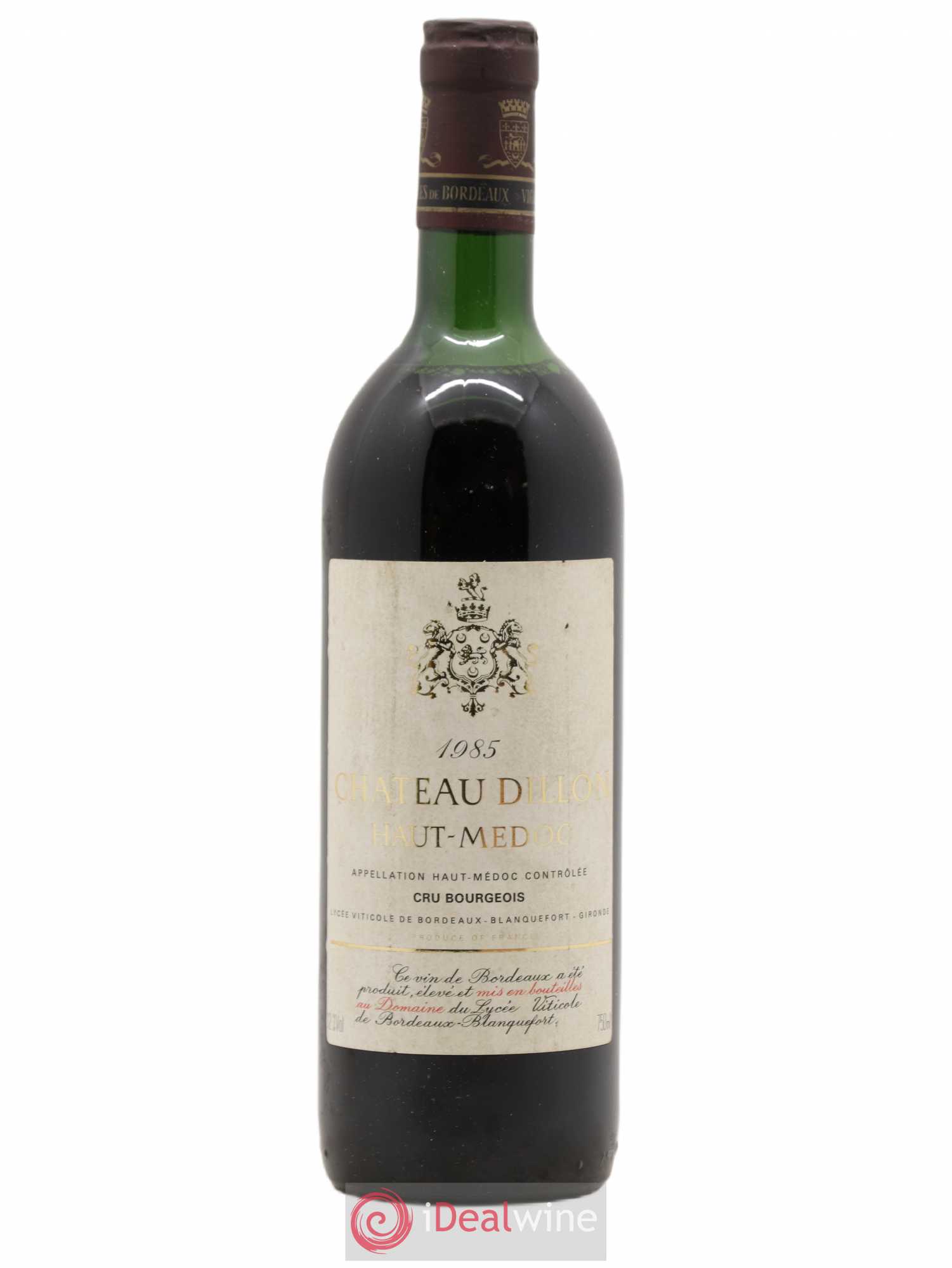 Château Dillon Cru Bourgeois 1985 - Lot de 1 bouteille - 0