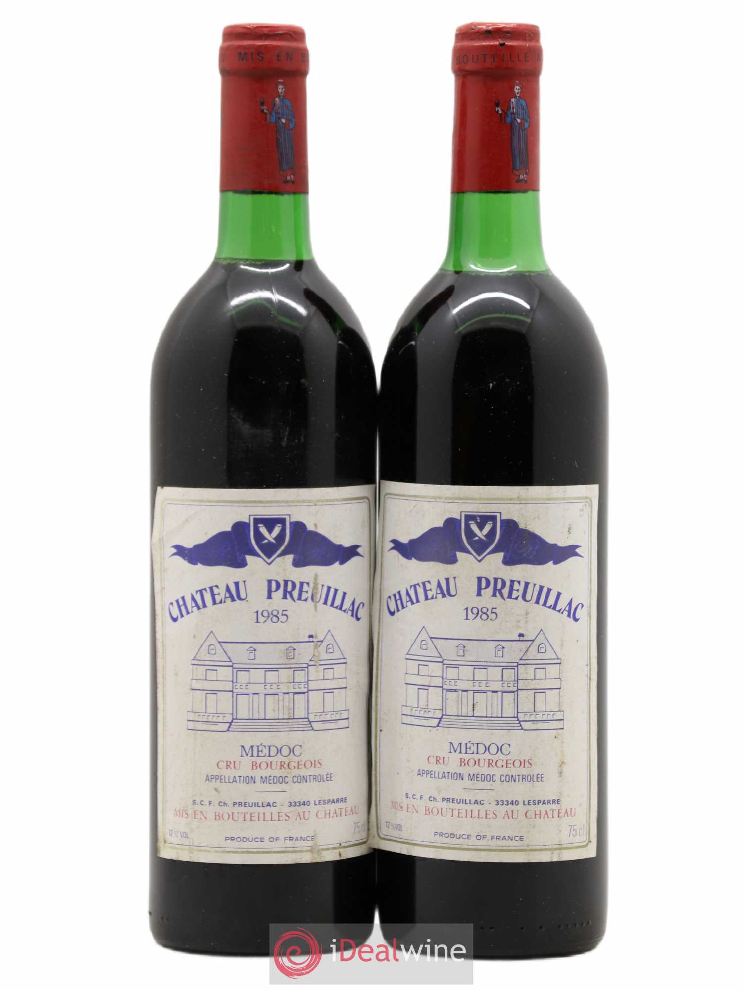 Château Preuillac 1985 - Lot de 2 bouteilles - 0
