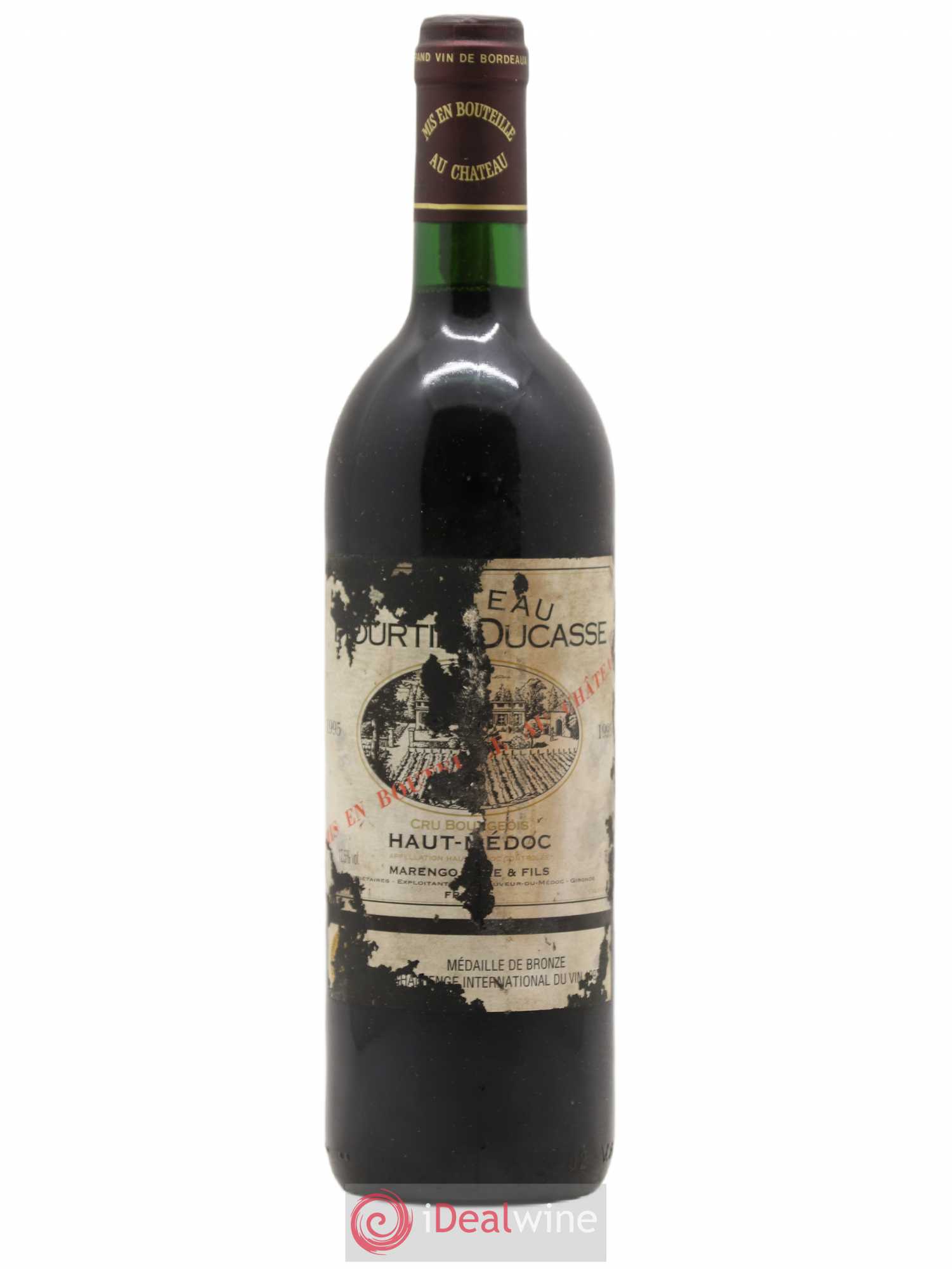 Château Hourtin Ducasse Cru Bourgeois 1995 - Lot de 1 bouteille - 0