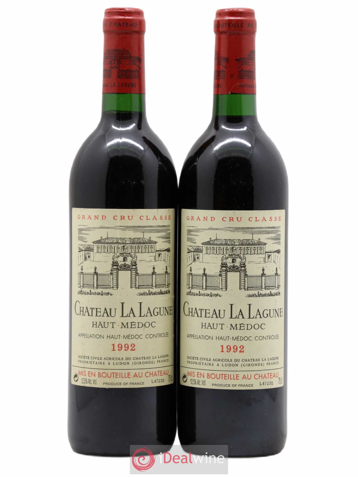 Château la Lagune 3ème Grand Cru Classé 1992 - Lot de 2 bouteilles - 0