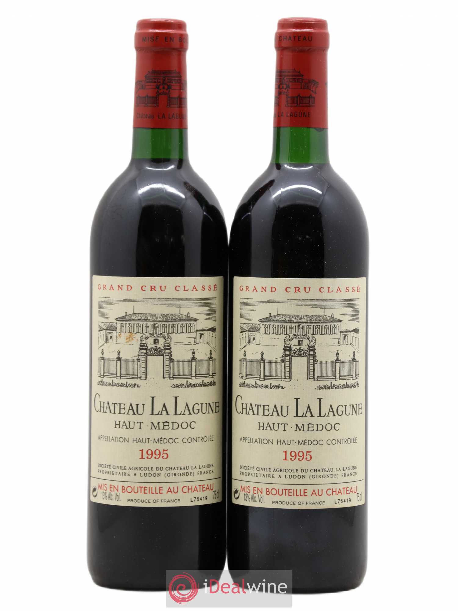 Château la Lagune 3ème Grand Cru Classé 1995 - Lot de 2 bouteilles - 0