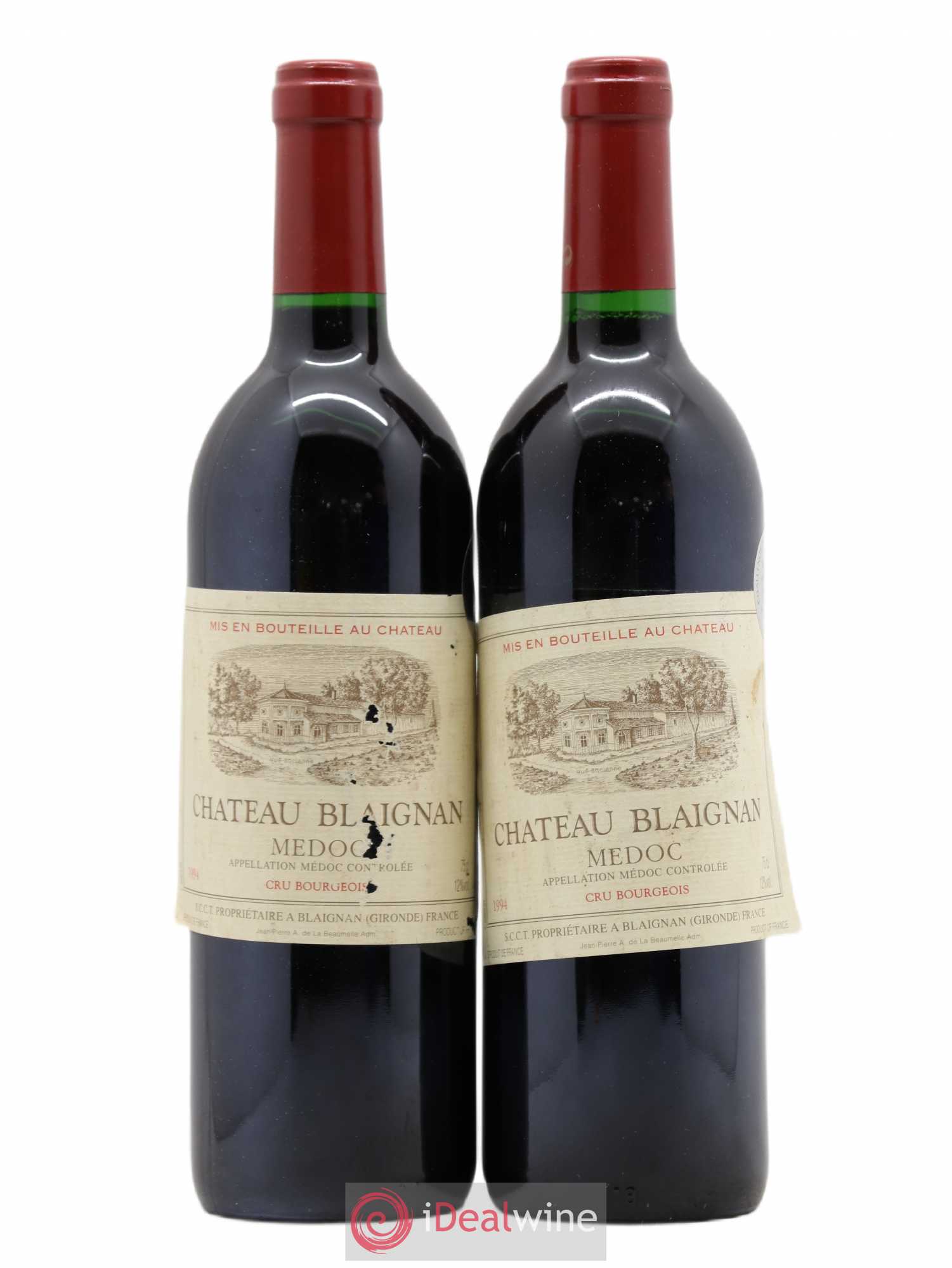 Château Blaignan Cru Bourgeois (sans prix de réserve) 1994 - Lot de 2 bouteilles - 0