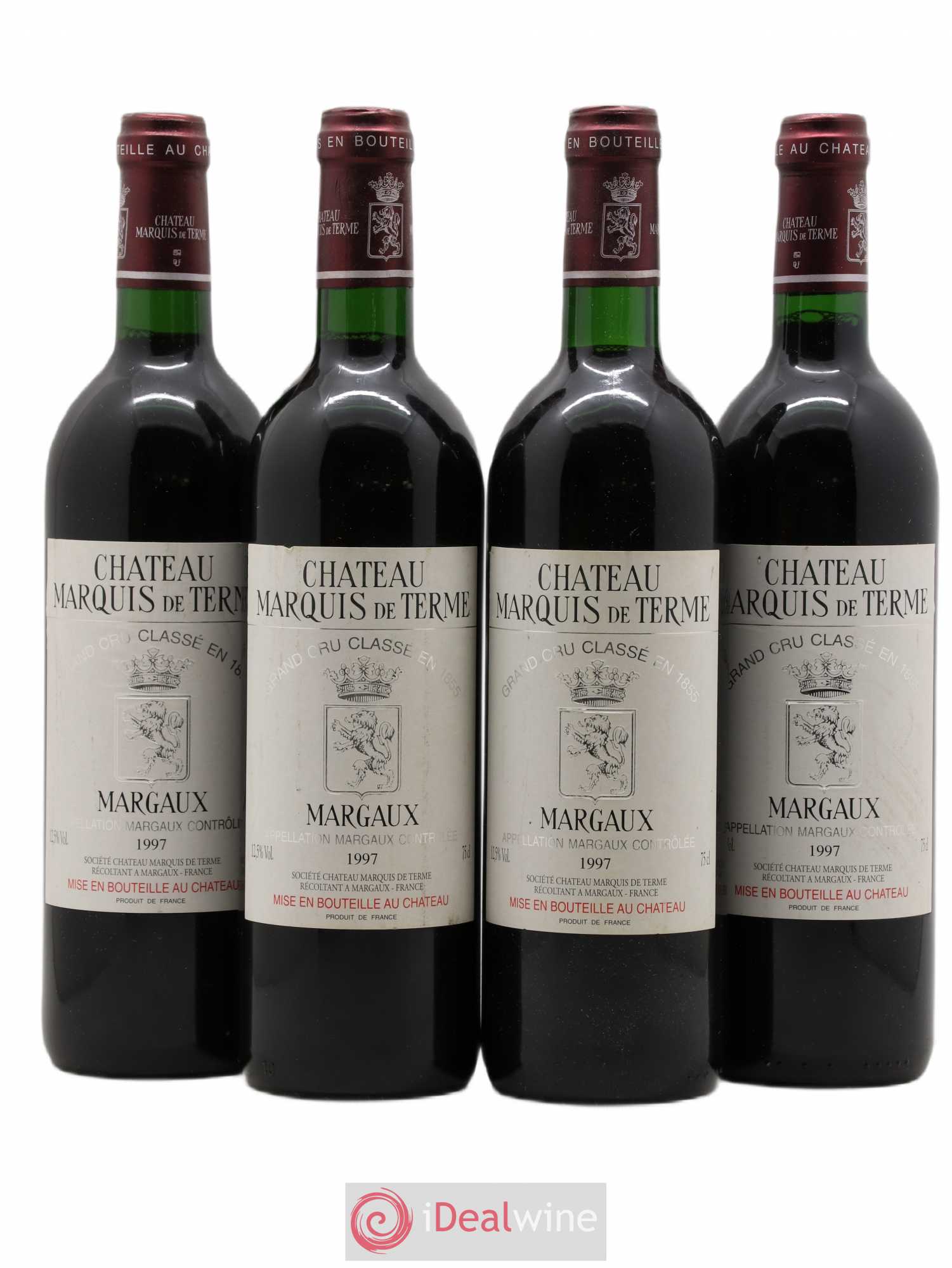 Château Marquis de Terme 4ème Grand Cru Classé (sans prix de réserve) 1997 - Lot de 4 bouteilles - 0