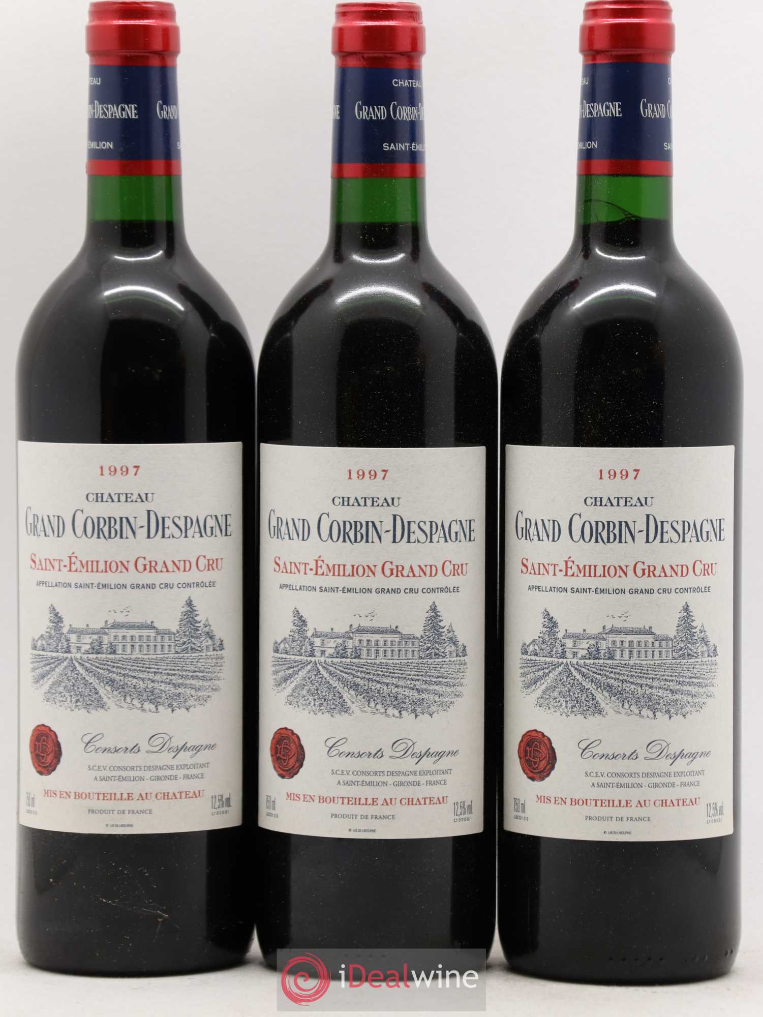 Château Grand Corbin Despagne Grand Cru Classé 1997 - Lot de 12 bouteilles - 2