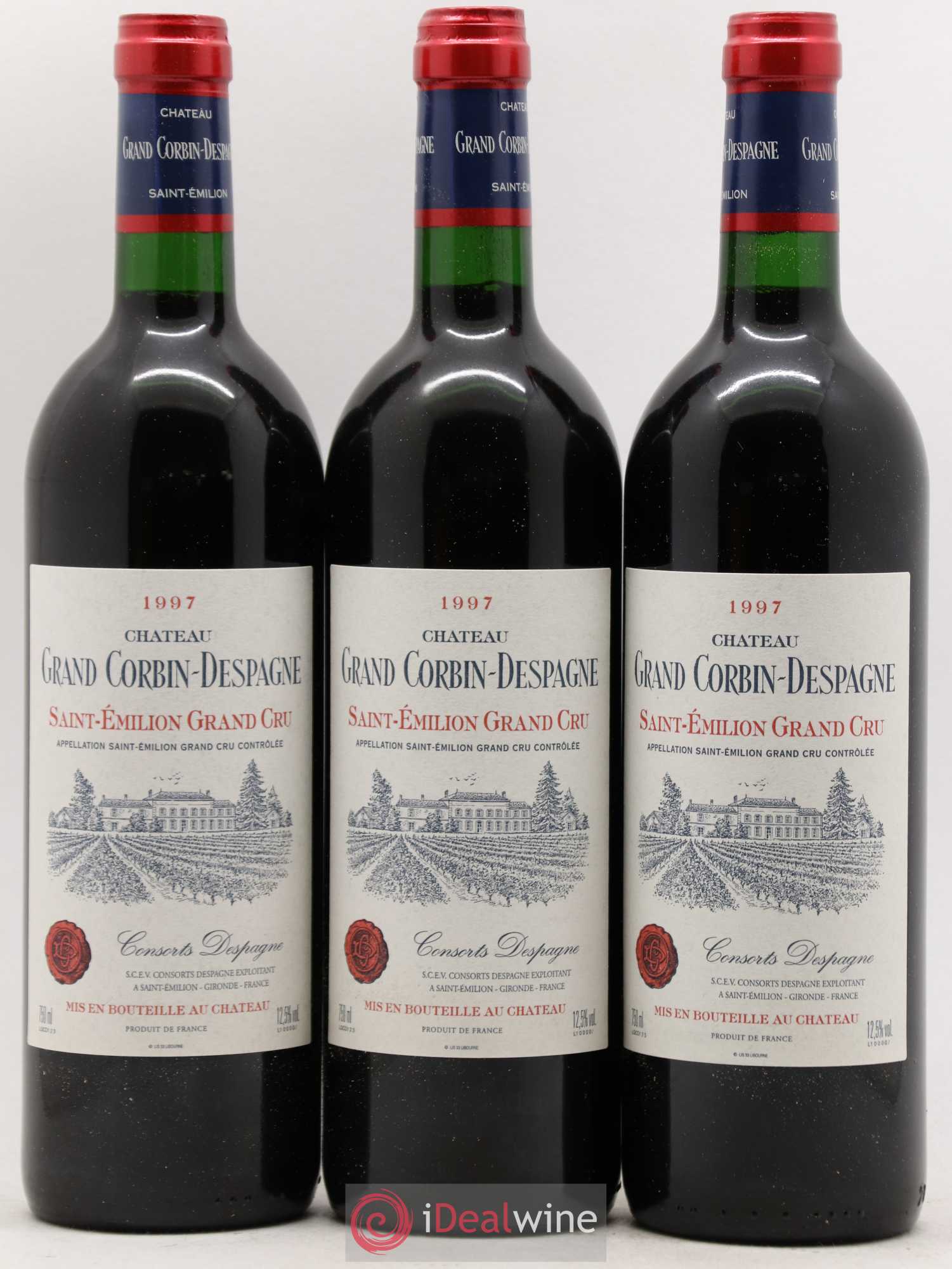 Château Grand Corbin Despagne Grand Cru Classé 1997 - Lot de 12 bouteilles - 3