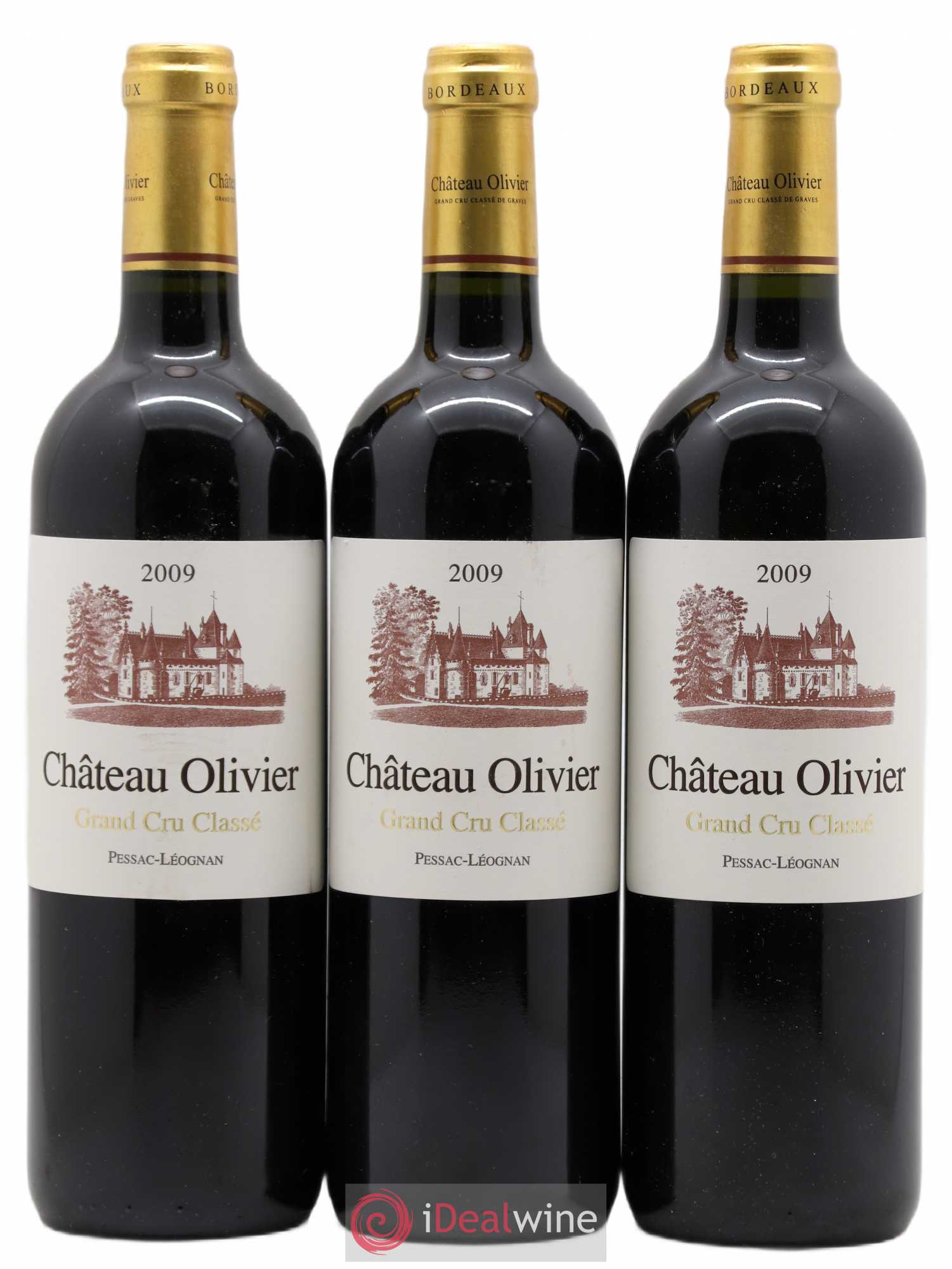 Château Olivier Cru Classé de Graves 2009 - Lot de 3 bouteilles - 0