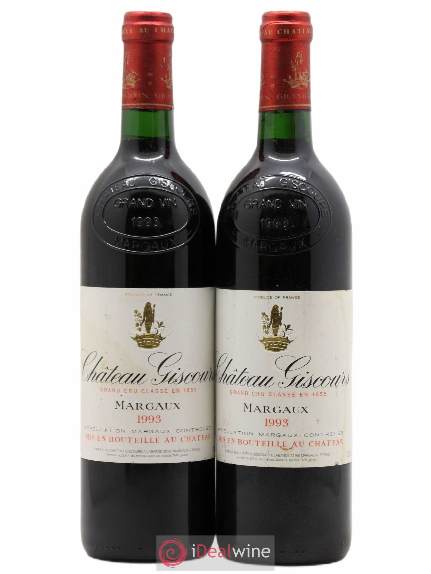 Château Giscours 3ème Grand Cru Classé 1993 - Lot de 2 bouteilles - 0