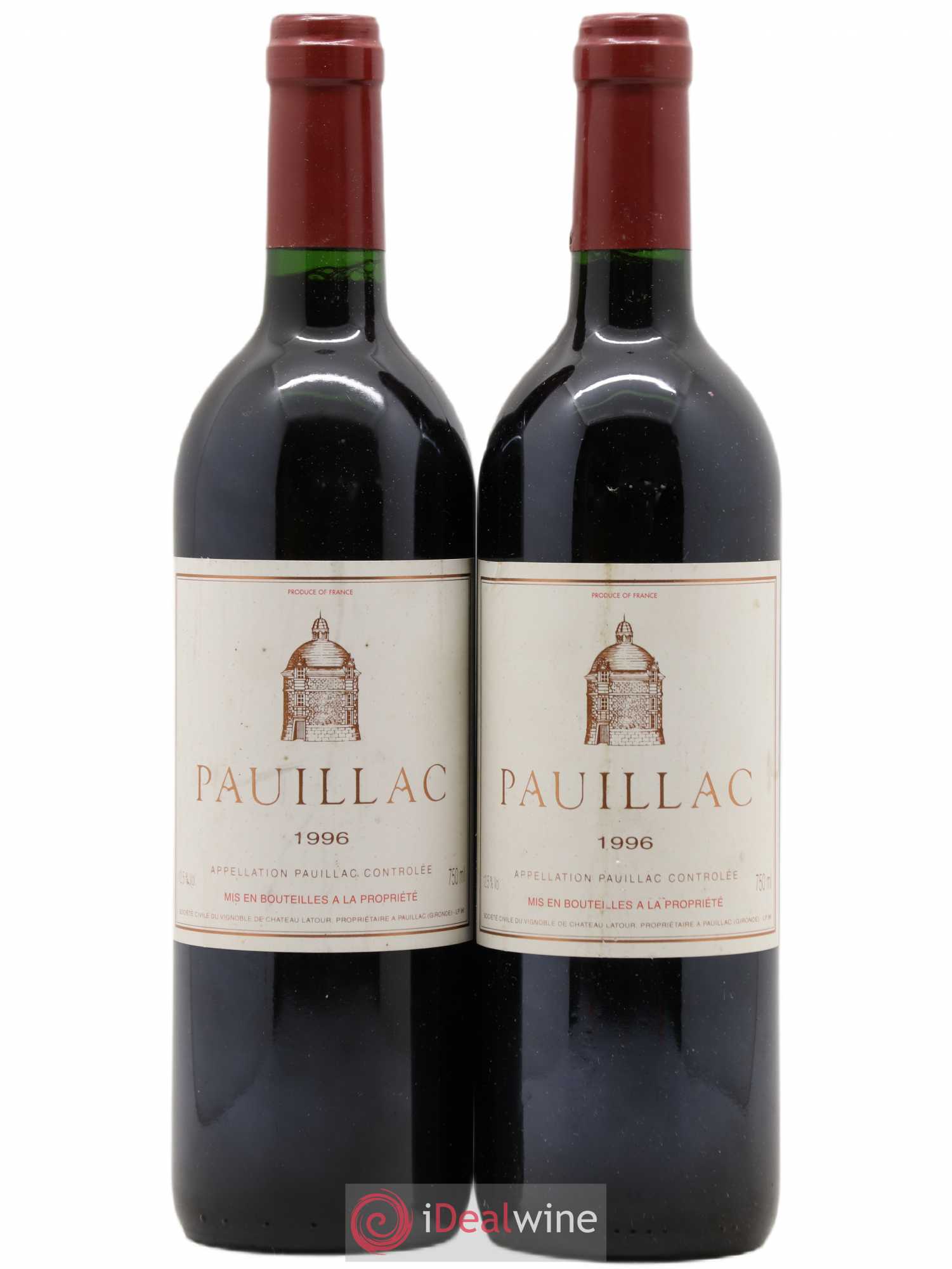 Pauillac de Château Latour 1996 - Lot de 2 bouteilles - 0