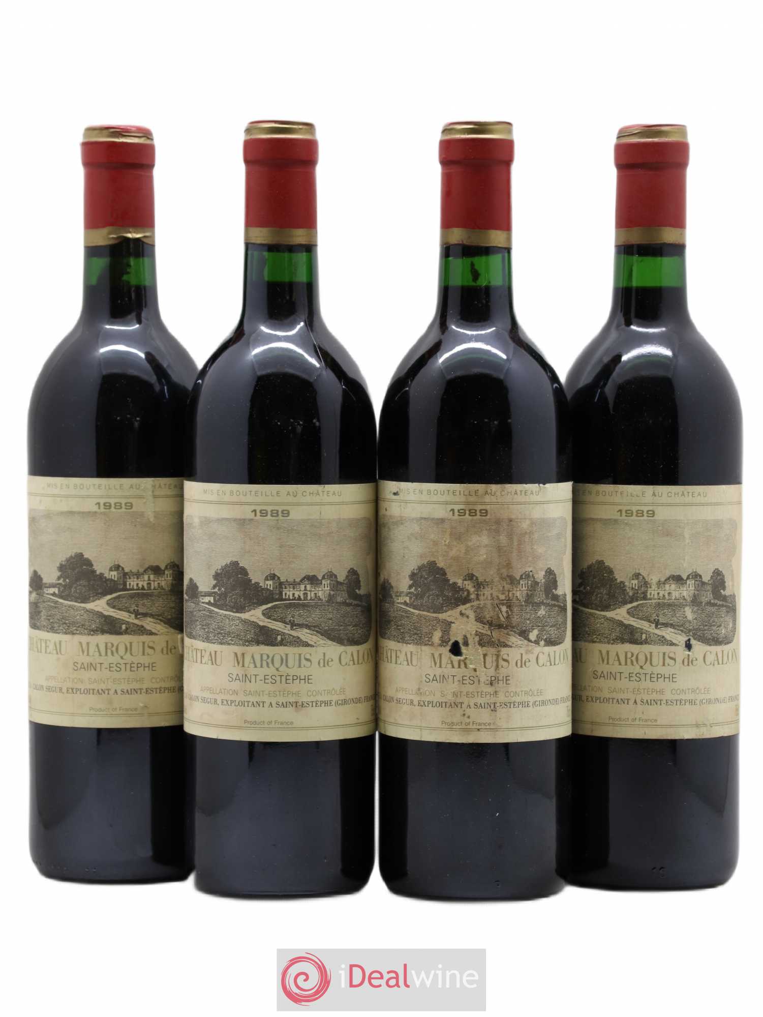 Marquis de Calon Second Vin 1989 - Lot de 4 bouteilles - 0