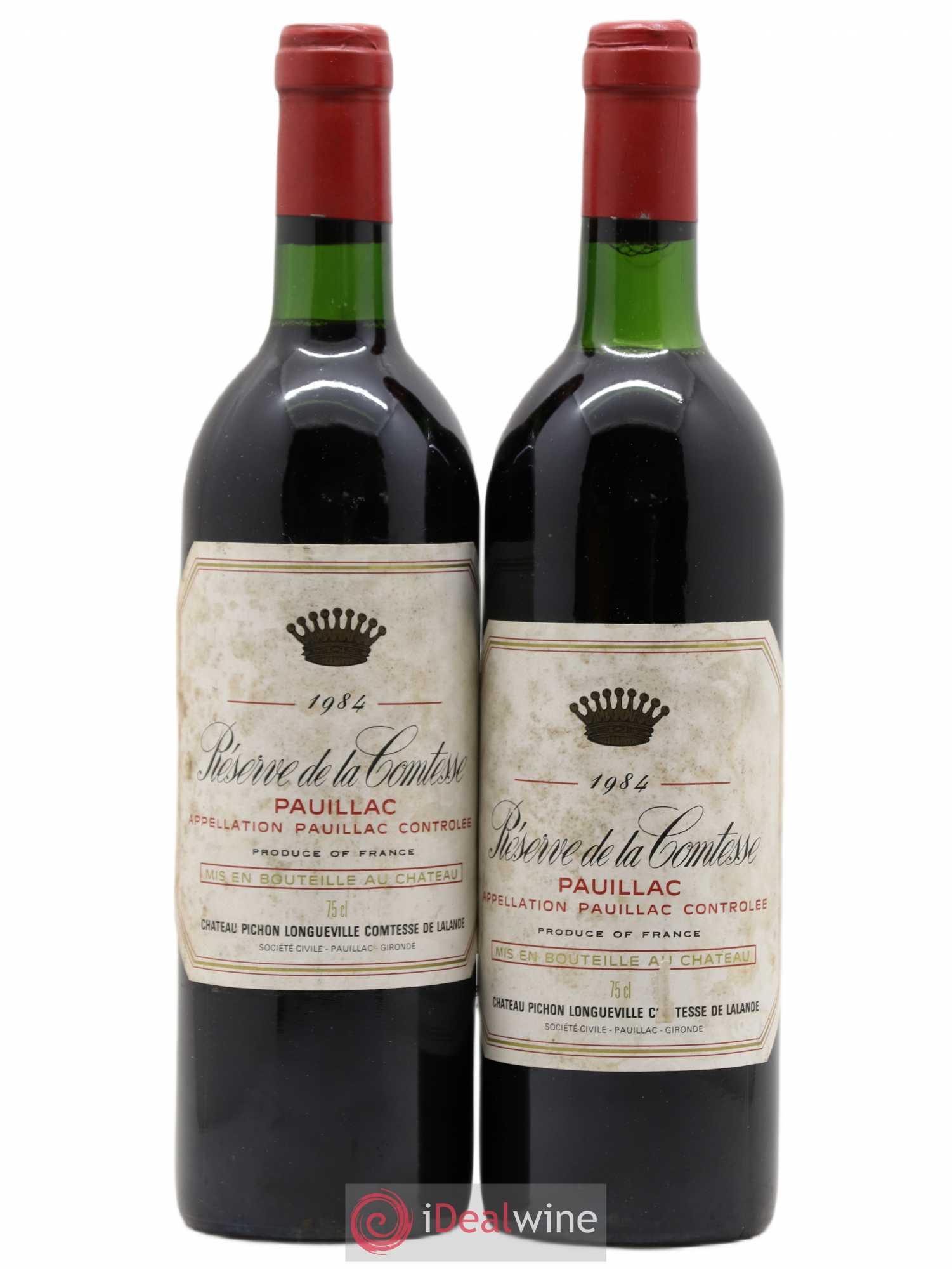 Réserve de la Comtesse Second Vin 1984 - Lot de 2 bouteilles - 0